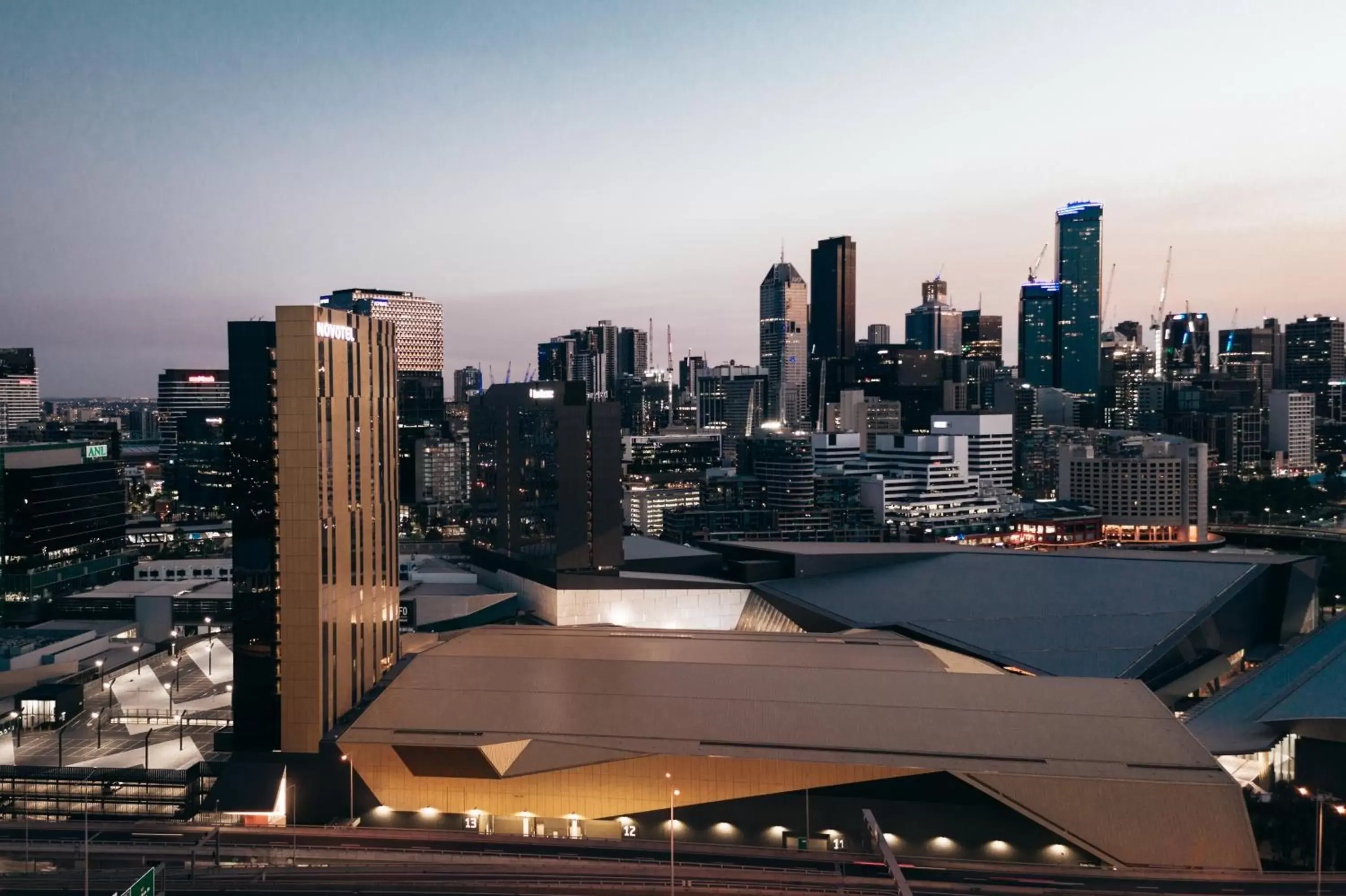 City view in Novotel Melbourne South Wharf