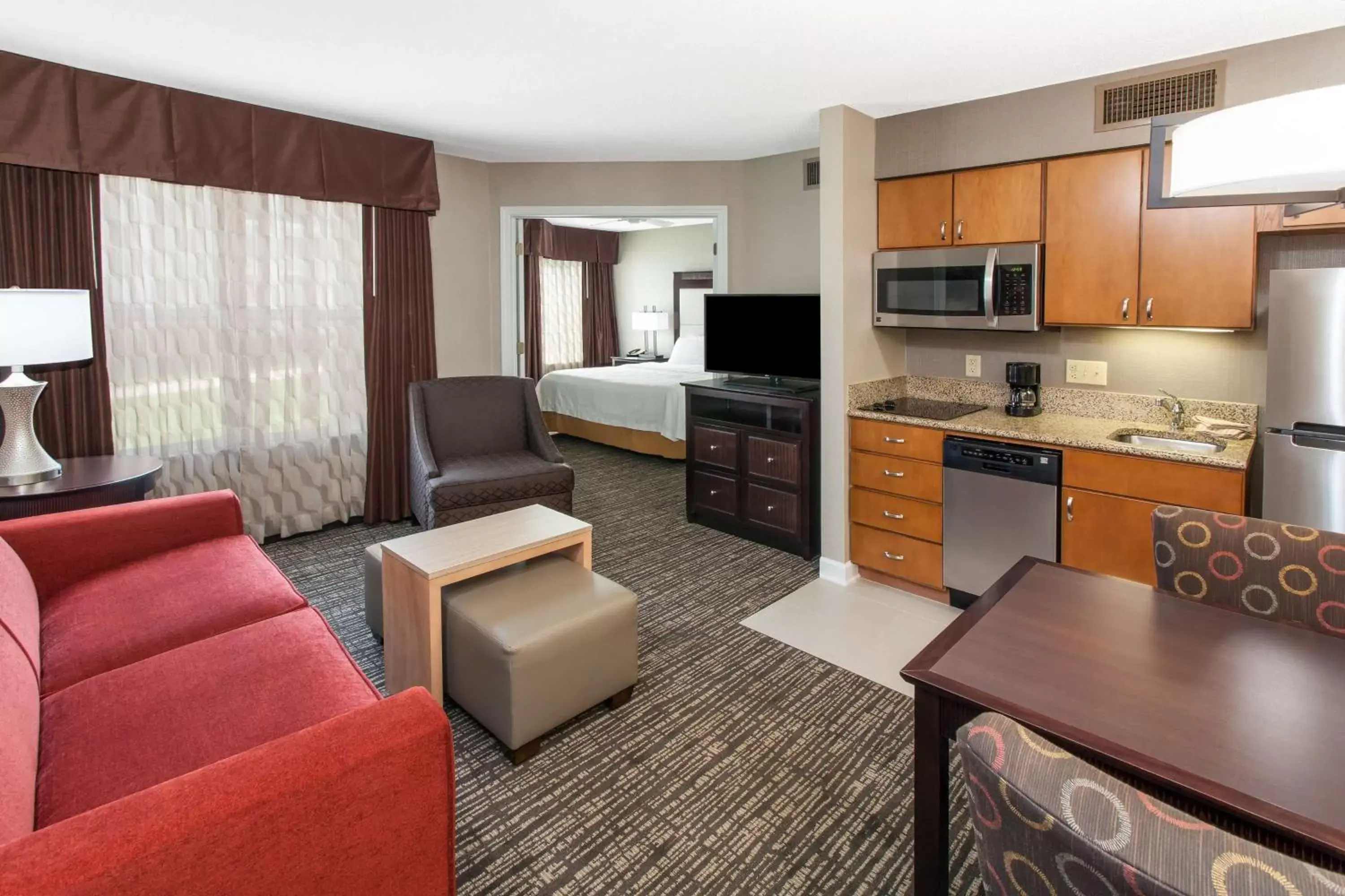 Kitchen or kitchenette, Kitchen/Kitchenette in Homewood Suites by Hilton Indianapolis At The Crossing