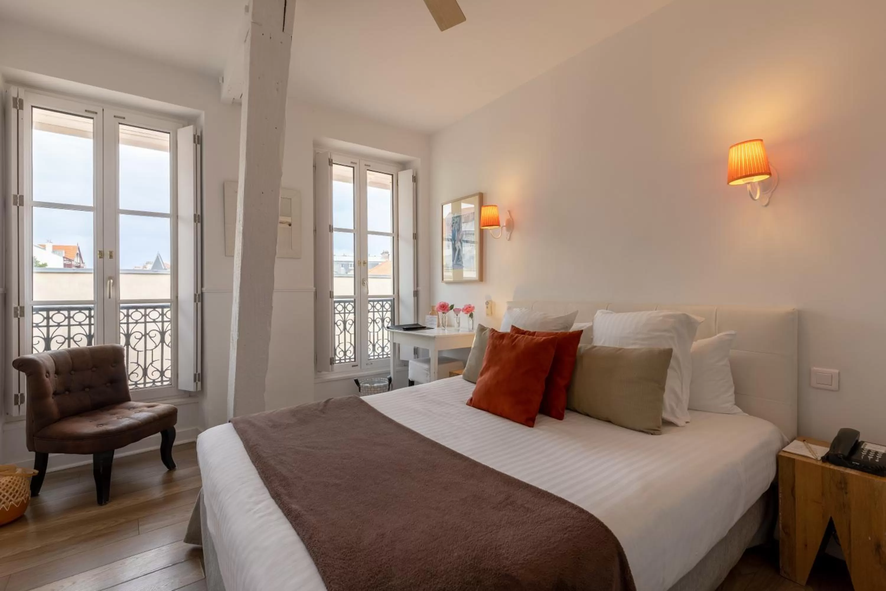 Bedroom, Bed in Hôtel & Espace Bien-être La Maison du Lierre