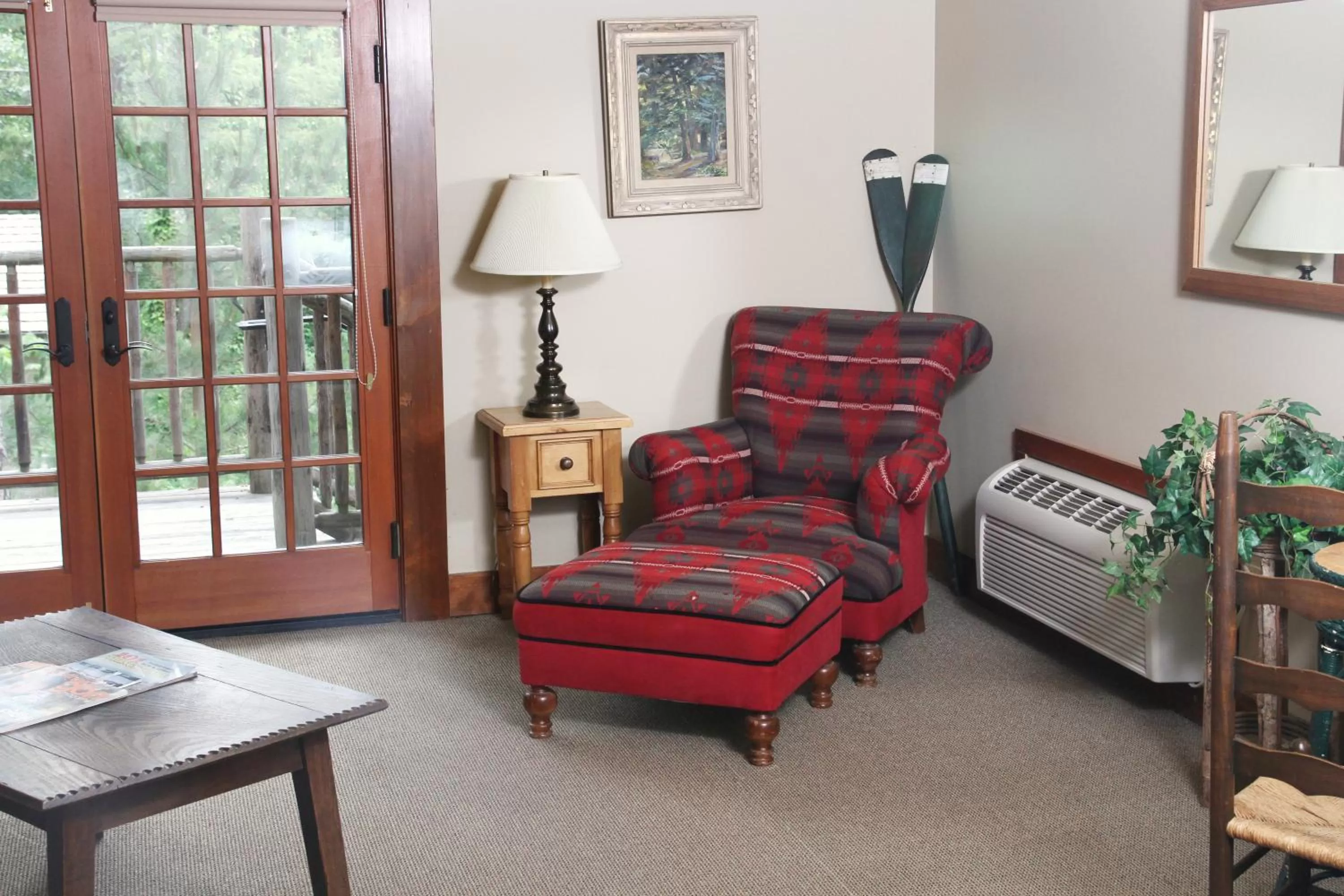 Seating area in Weasku Inn