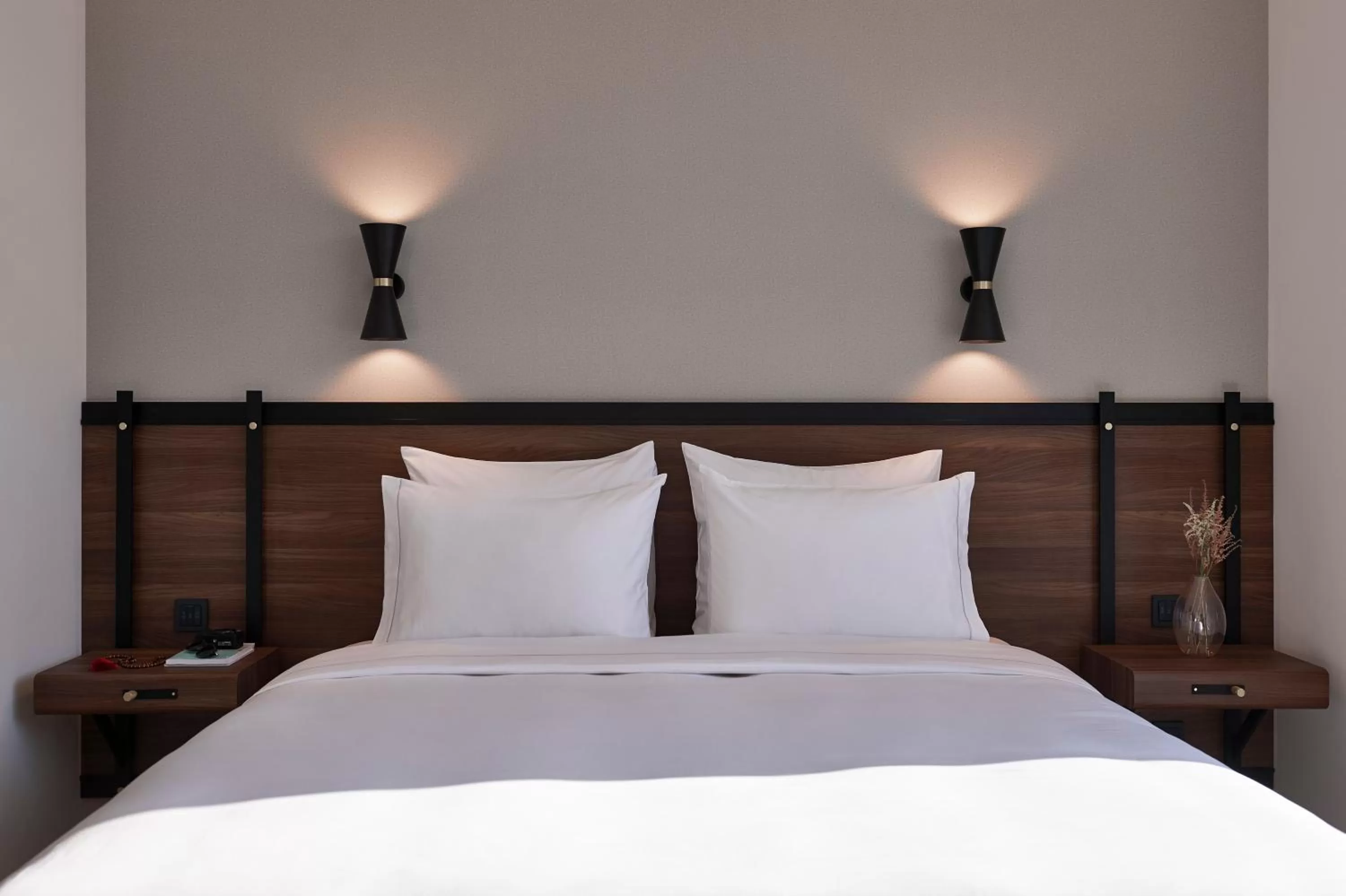 Bed in FORM Hotel Al Jaddaf, Dubai, a Member of Design Hotels
