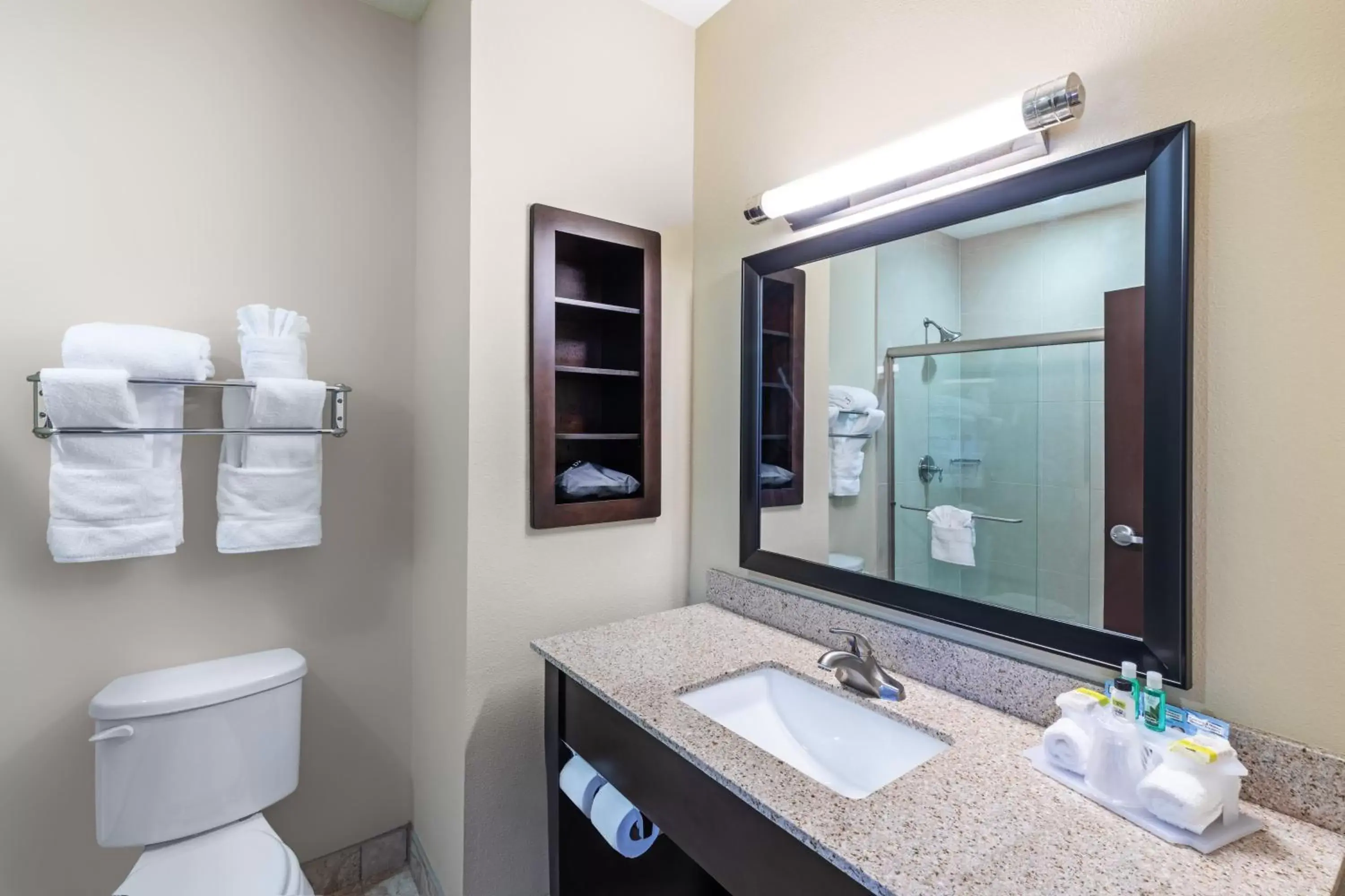 Bathroom in Holiday Inn Express Hotel & Suites Floresville, an IHG Hotel