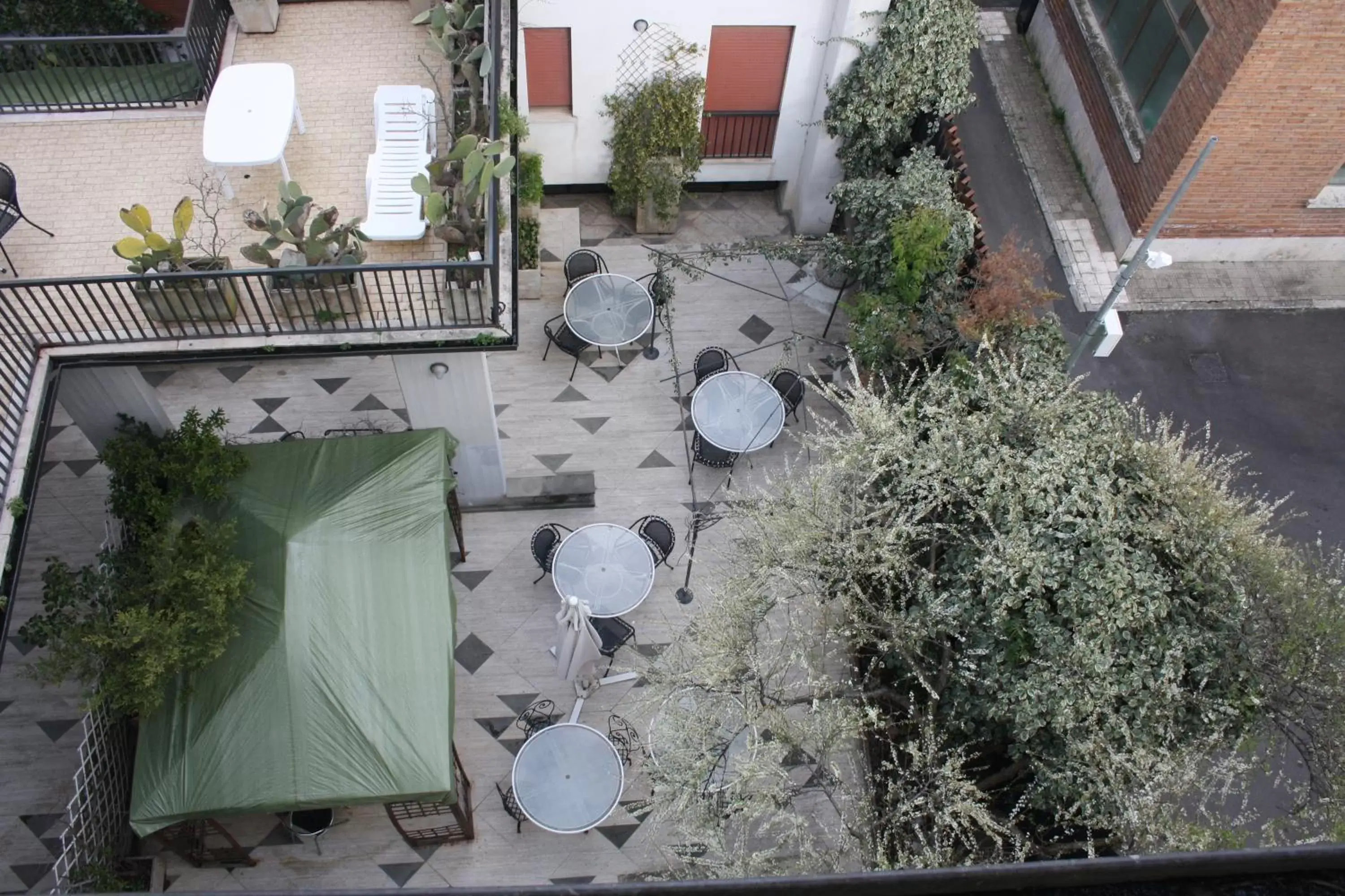 Balcony/Terrace, Pool View in Hotel Letizia