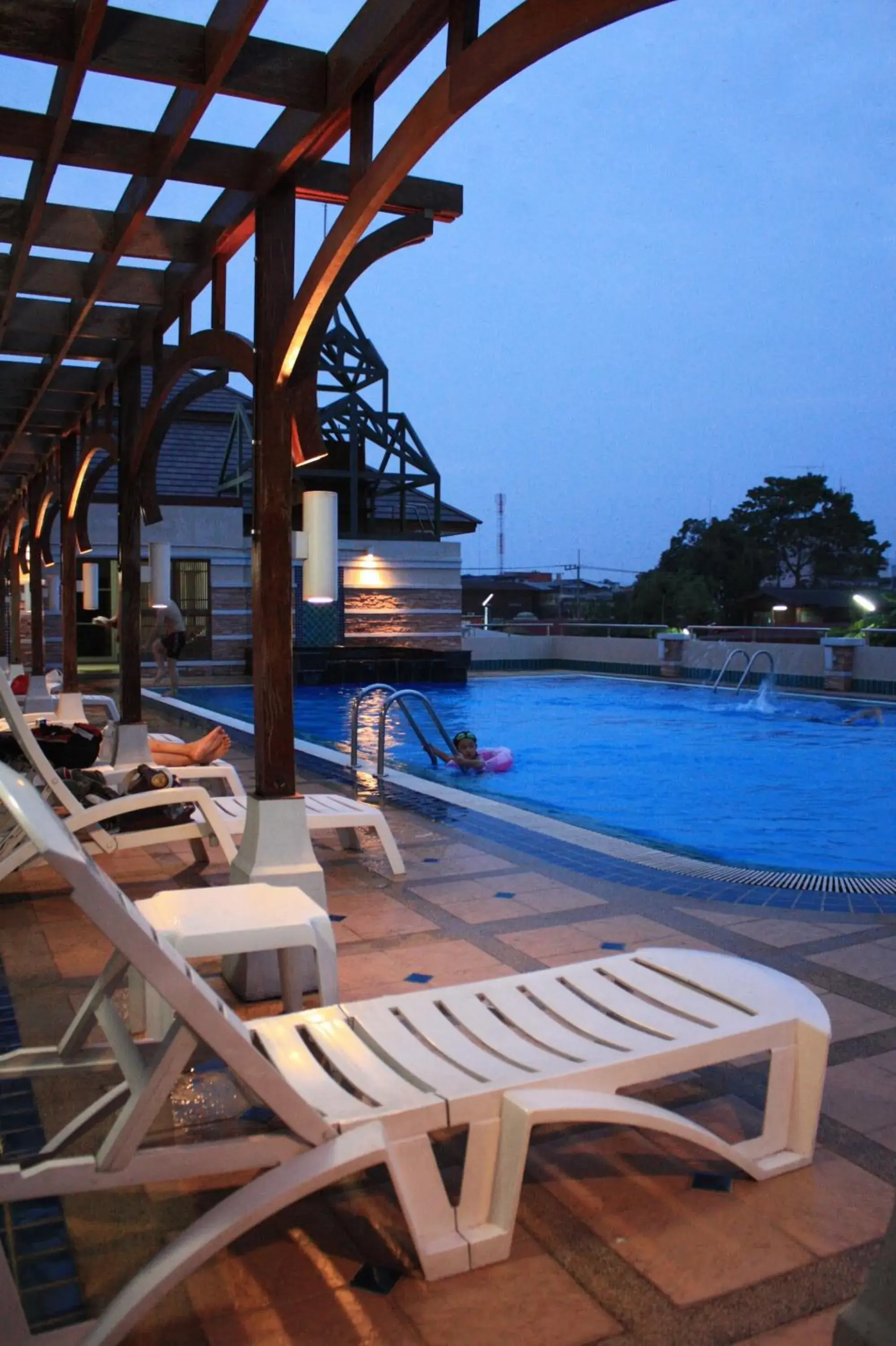 Swimming Pool in Dhevaraj Hotel