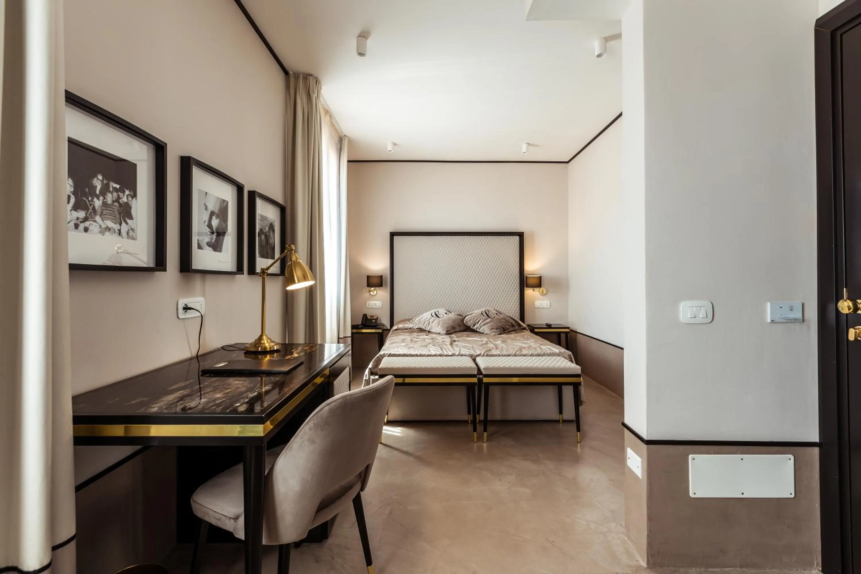 Bed in La Locanda Del Conte Mameli