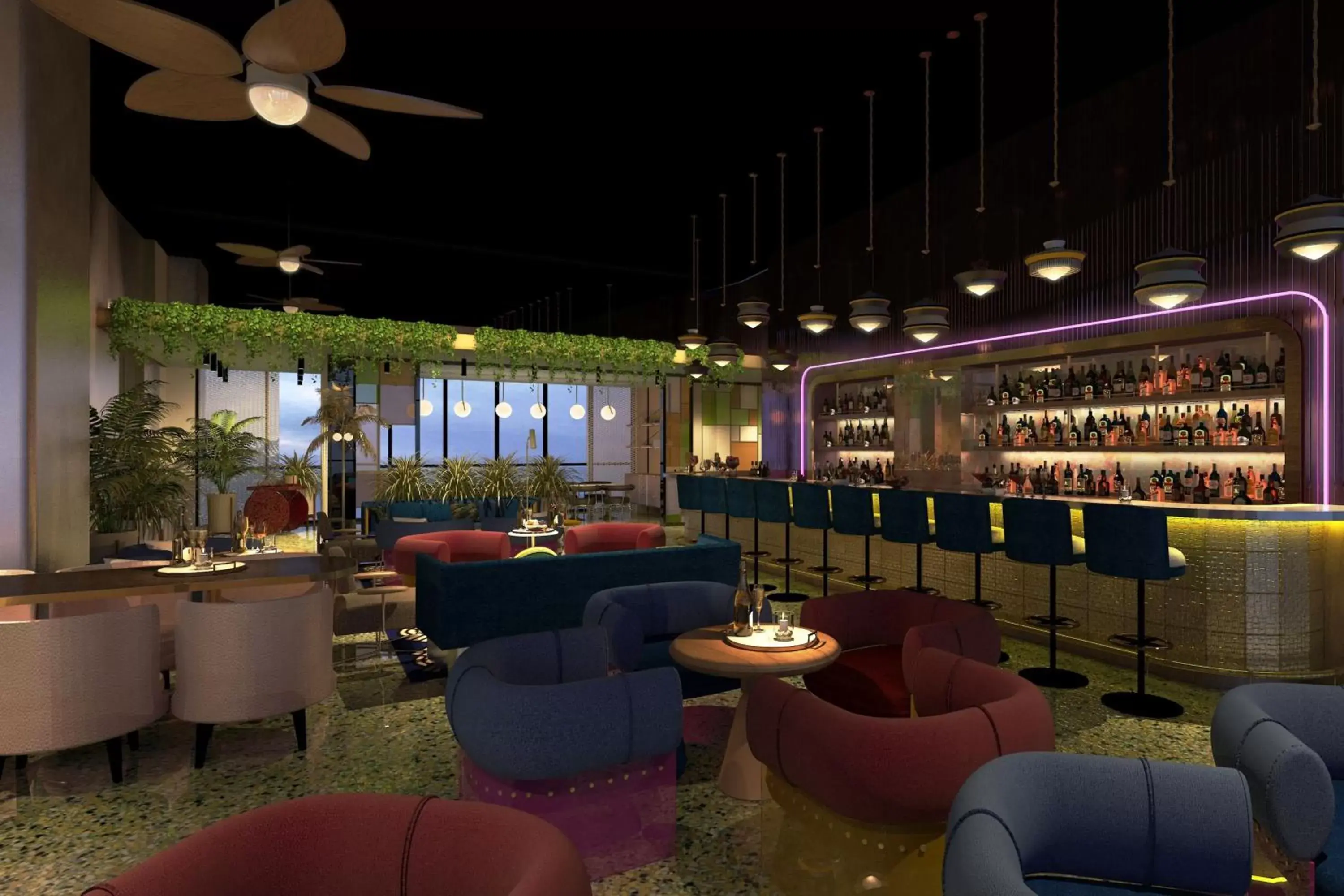Restaurant/places to eat, Lounge/Bar in Element Fort Lauderdale Downtown