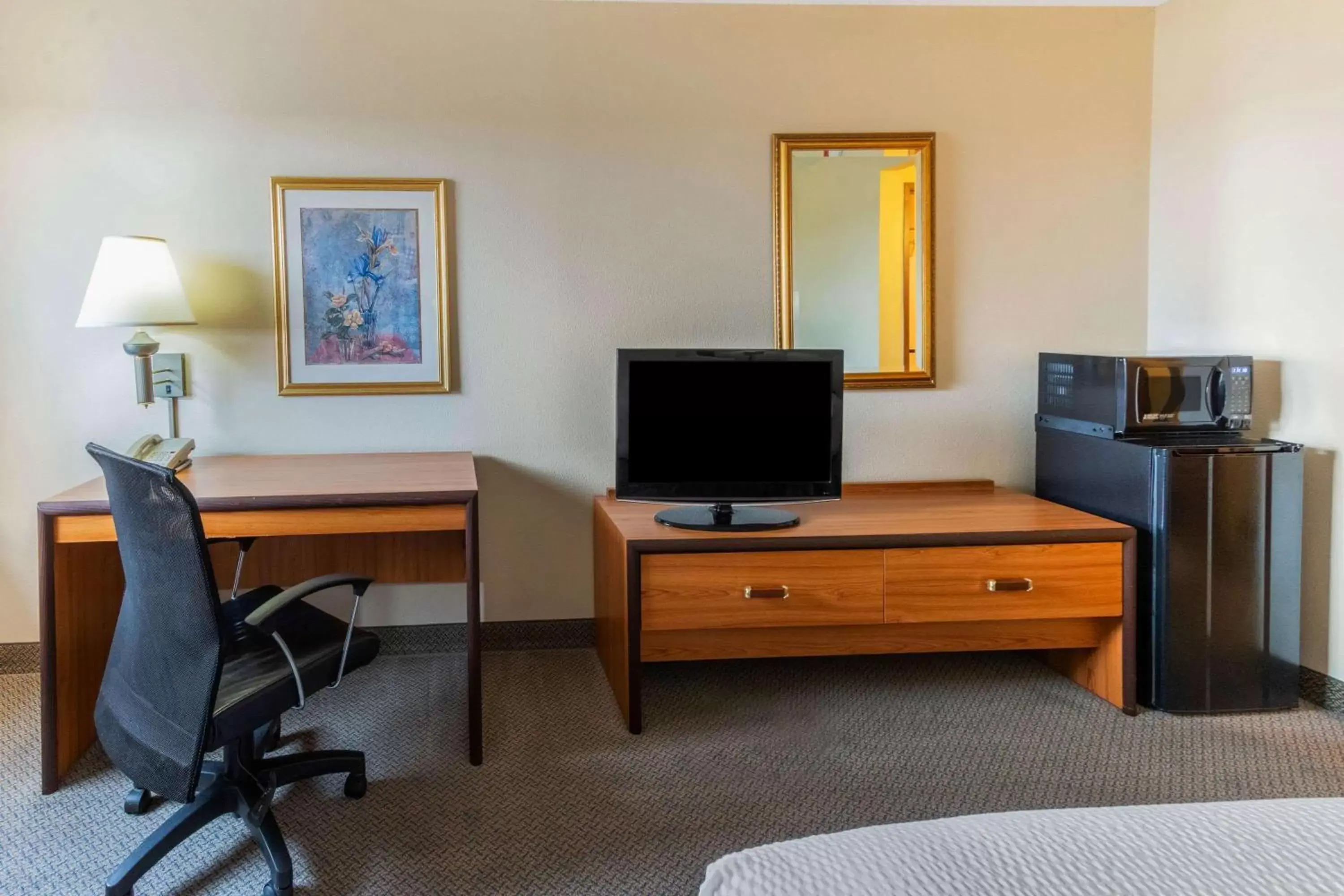Photo of the whole room, TV/Entertainment Center in La Quinta by Wyndham Las Cruces Organ Mountain