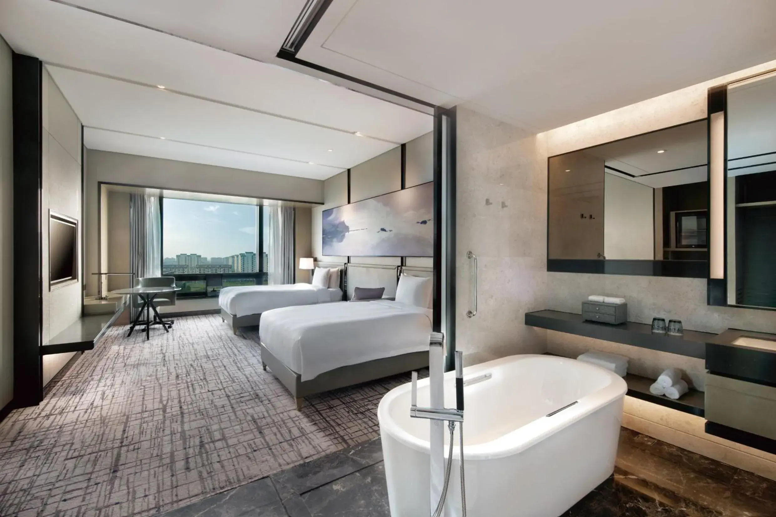 Photo of the whole room, Bathroom in Crowne Plaza Shanghai Pujiang, an IHG Hotel