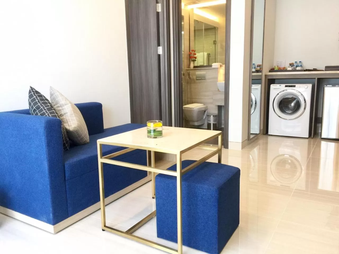 Seating area in Aurora Western Village