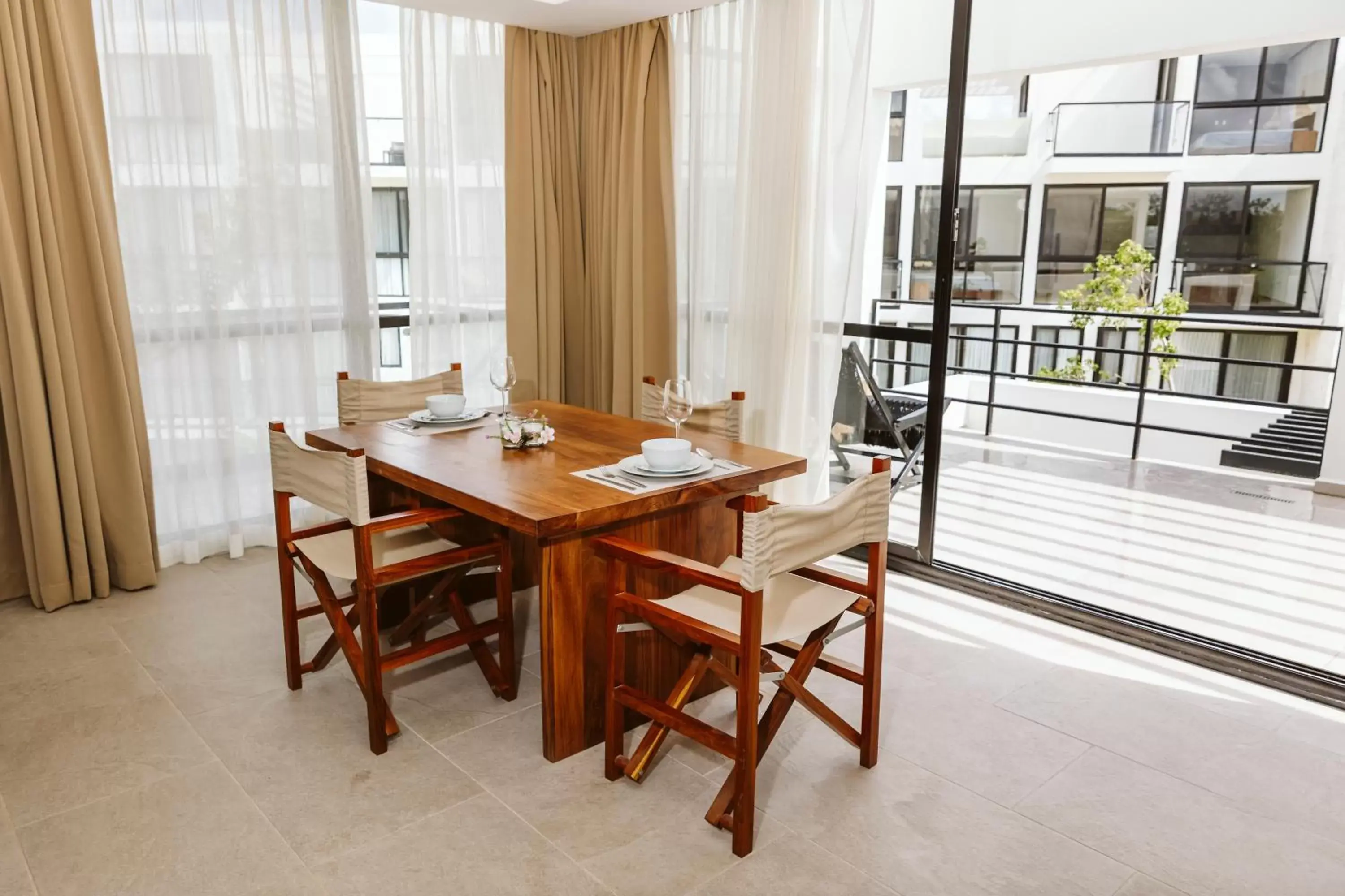 View (from property/room), Dining Area in The Waves Tulum