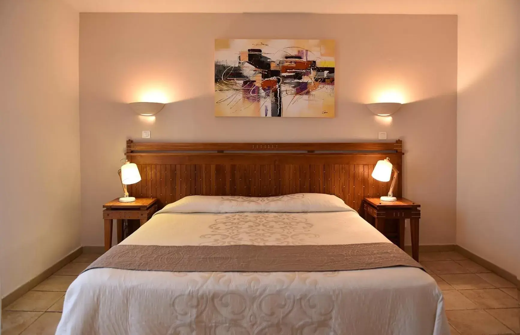 Bed in Hôtel A casa di Maria Cicilia