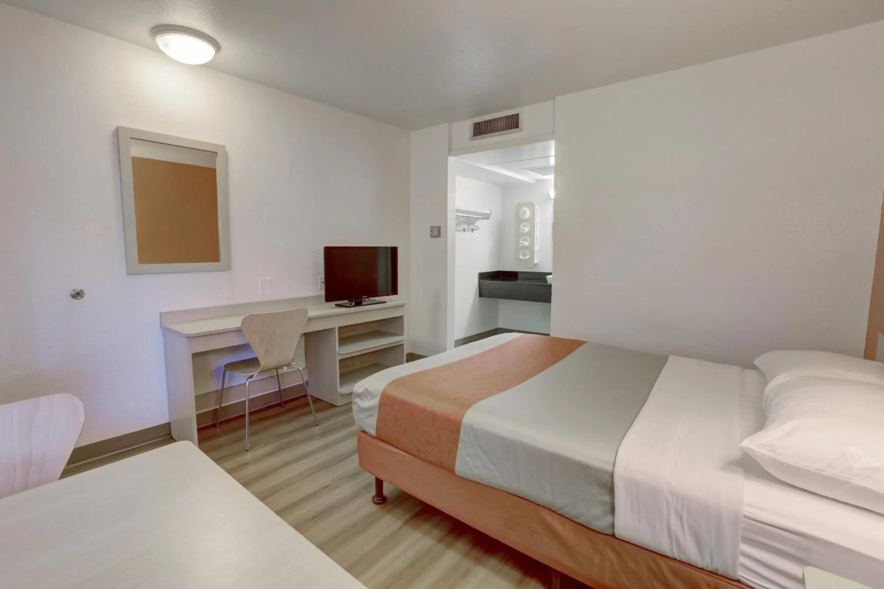 Bedroom, Bed in Motel 6-Corona, CA Bedroom, Bed in Motel 6-Corona, CA