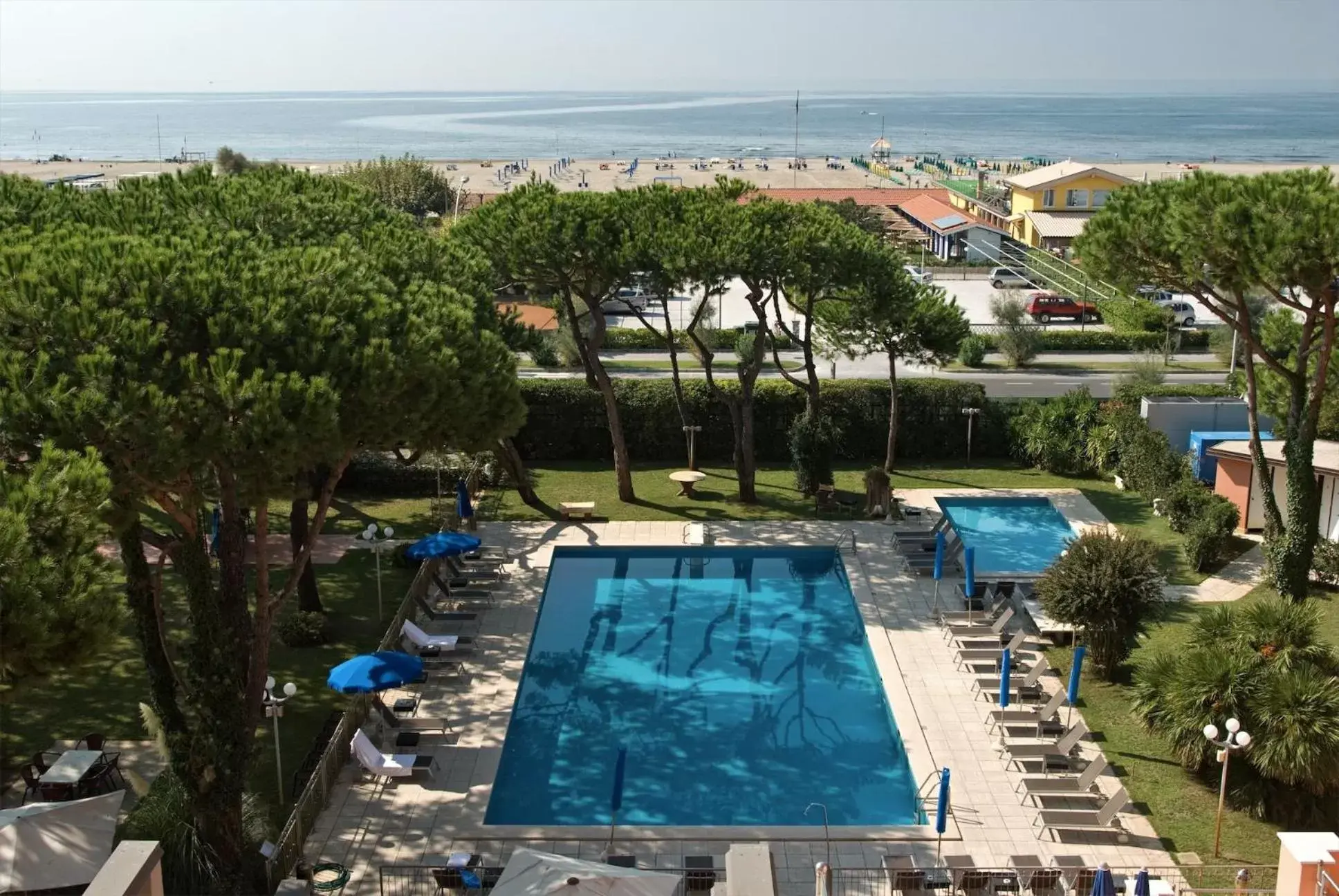View (from property/room), Pool View in Versilia Palace Hotel