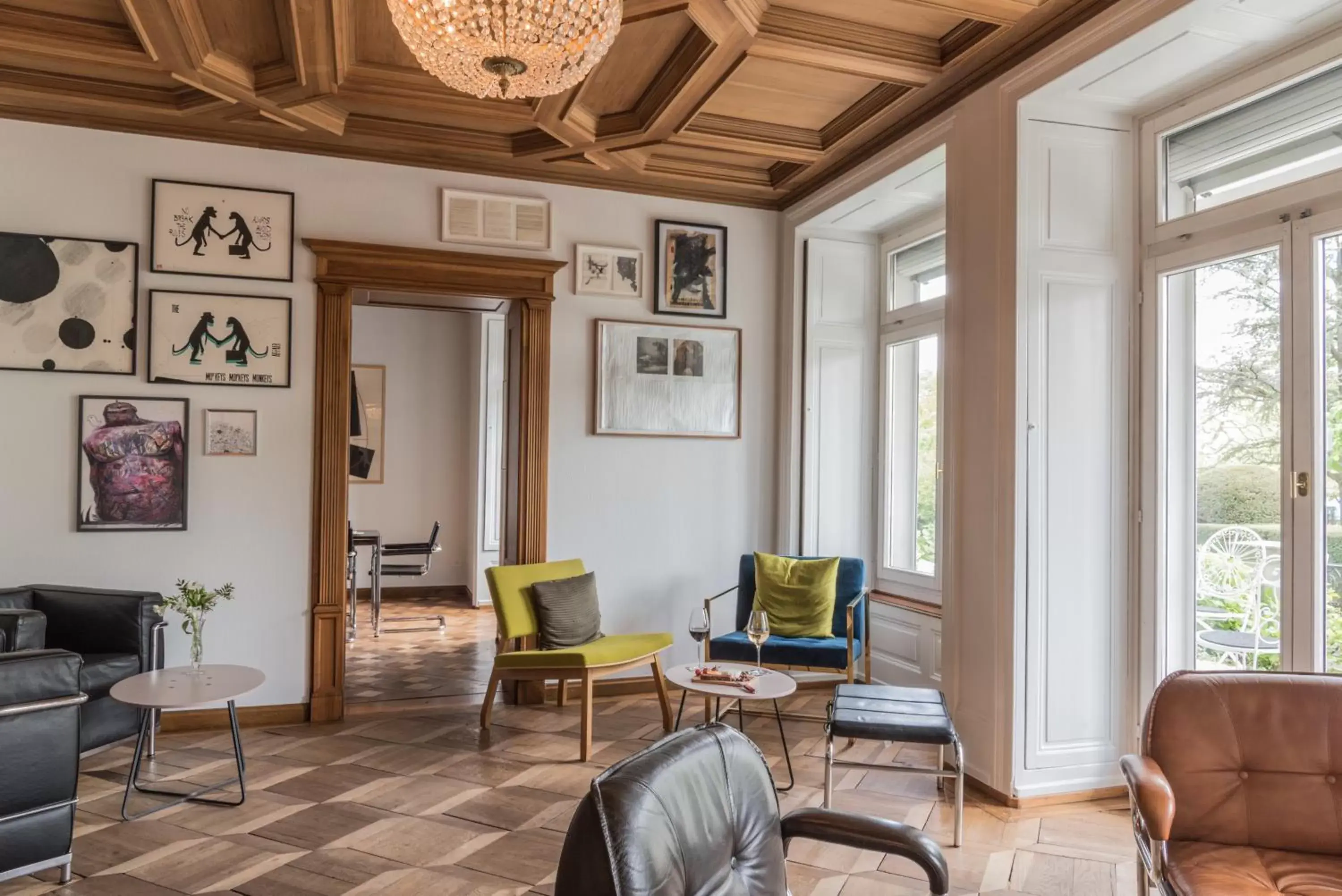 Lounge or bar, Seating Area in Hotel Beau Séjour Lucerne