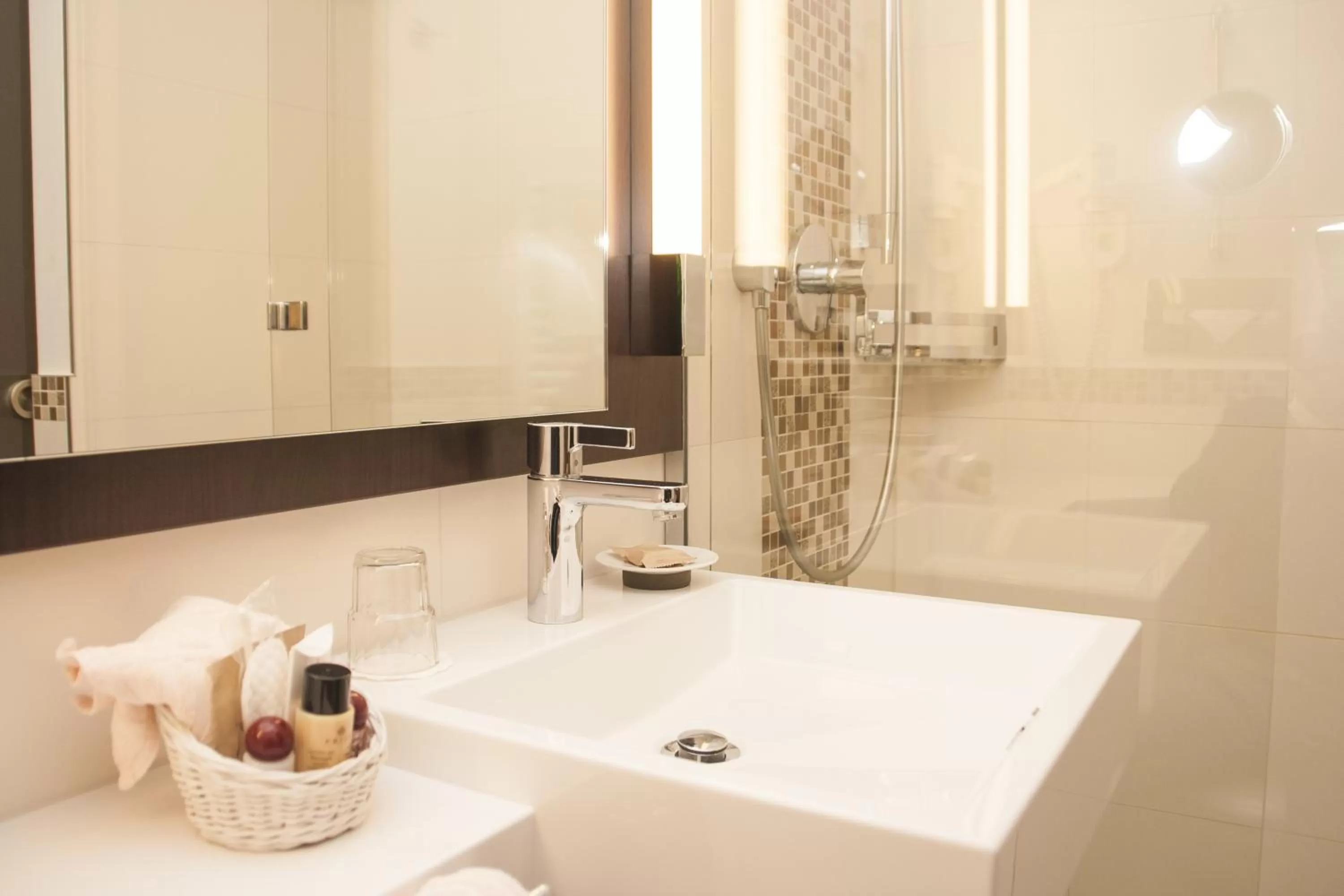 Shower in Hotel Haus Berlin