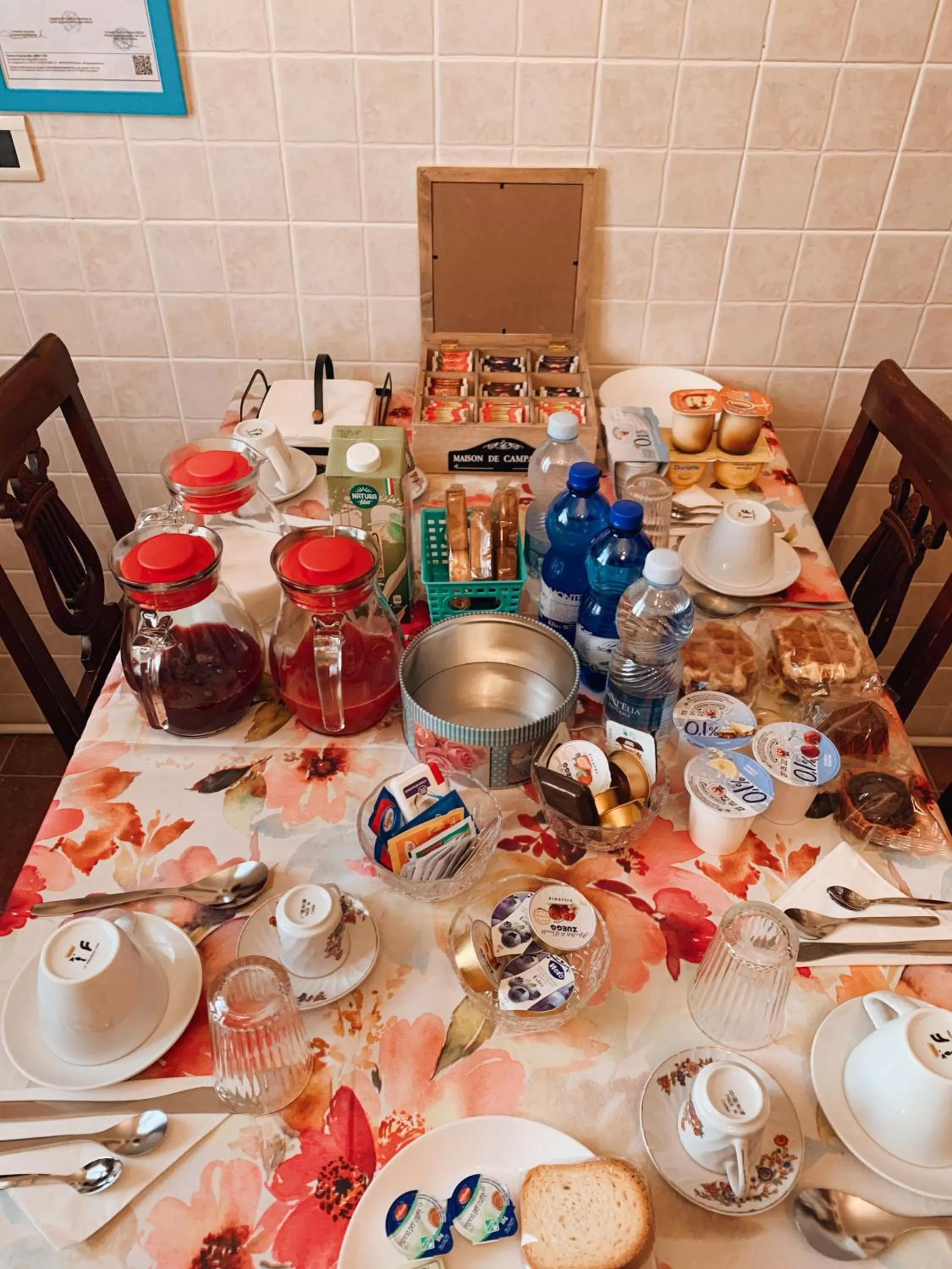 Food and drinks in B&BMagicHouse