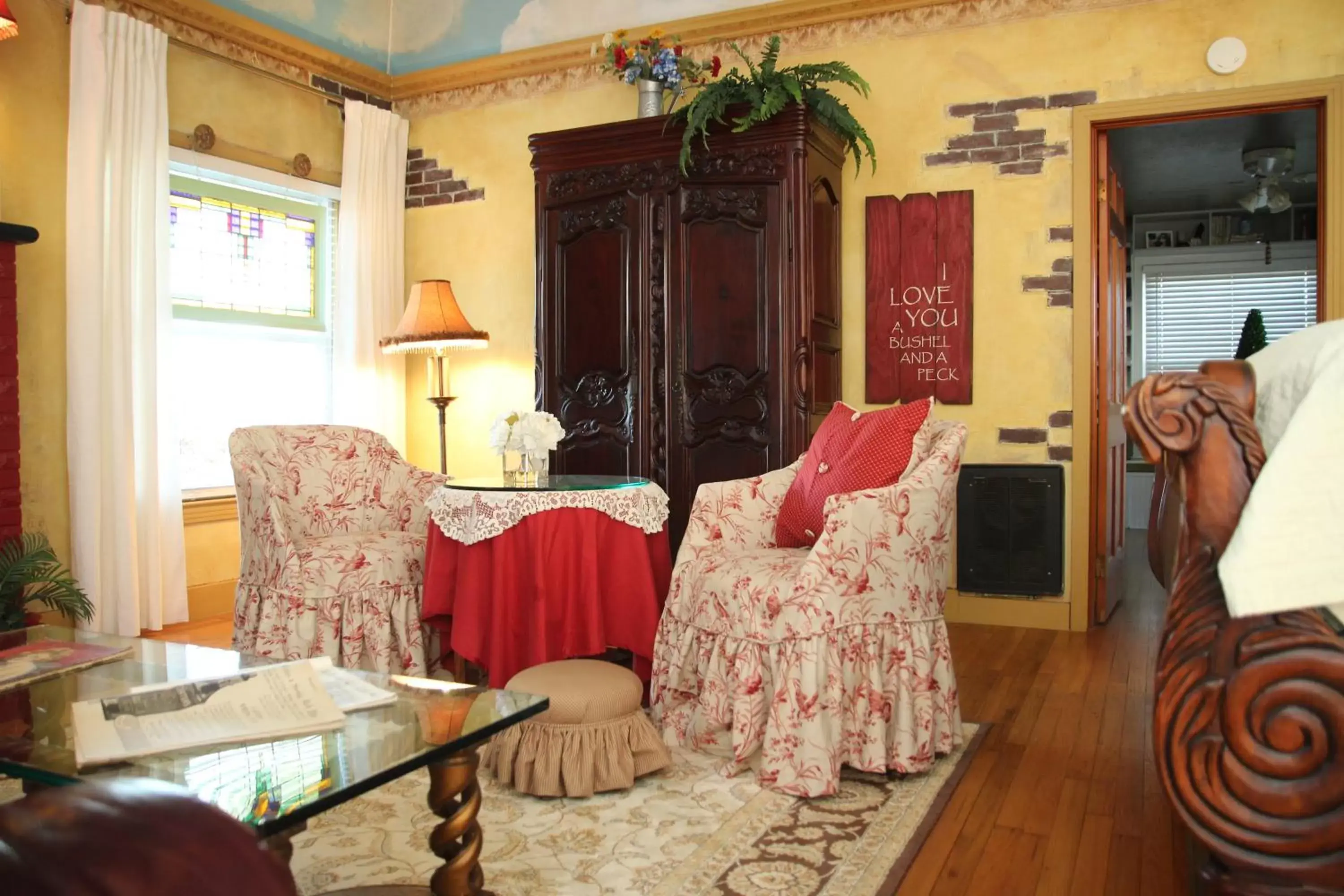 Seating Area in The Old Liberty Schoolhouse