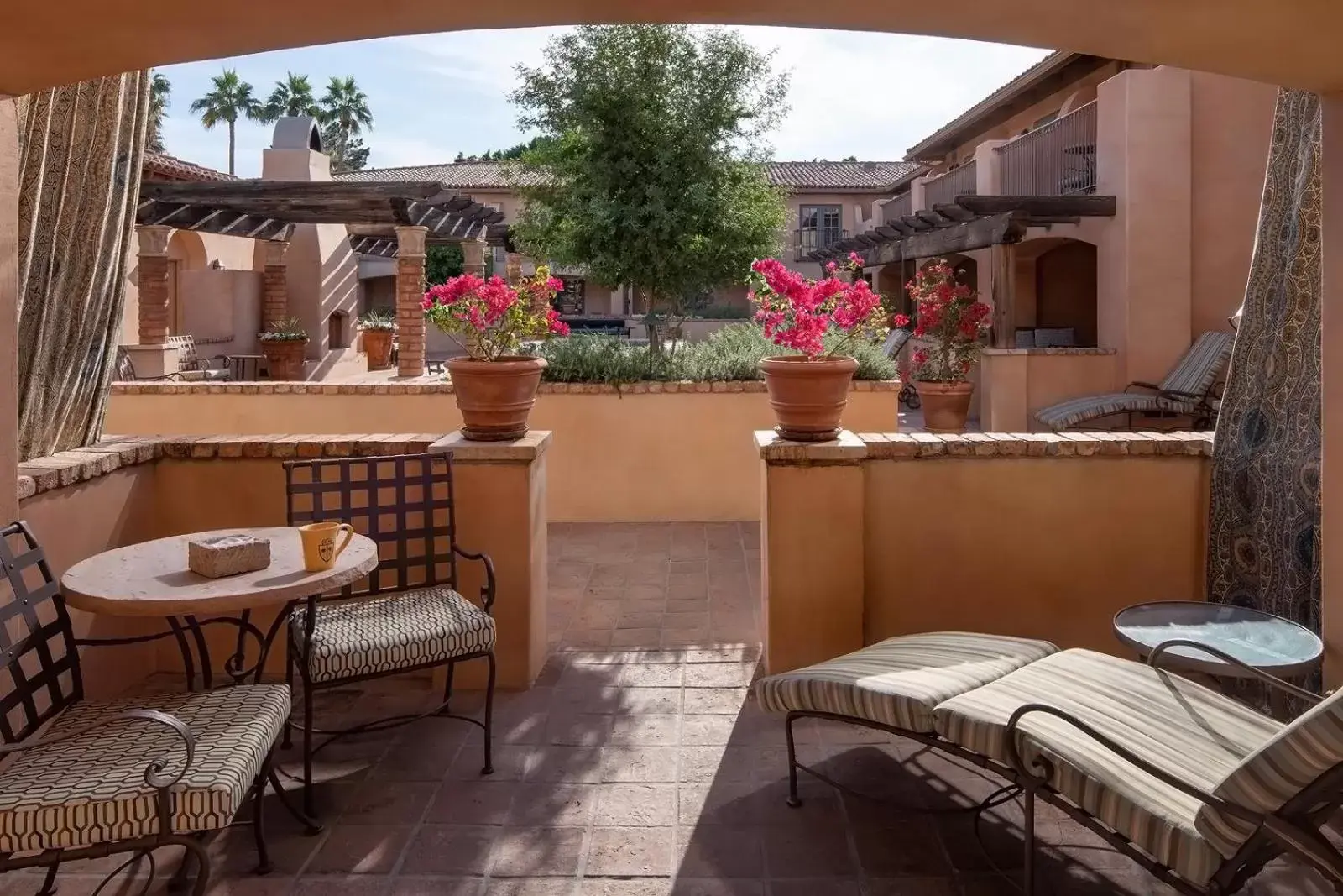 Patio in Royal Palms Resort and Spa, part of Hyatt