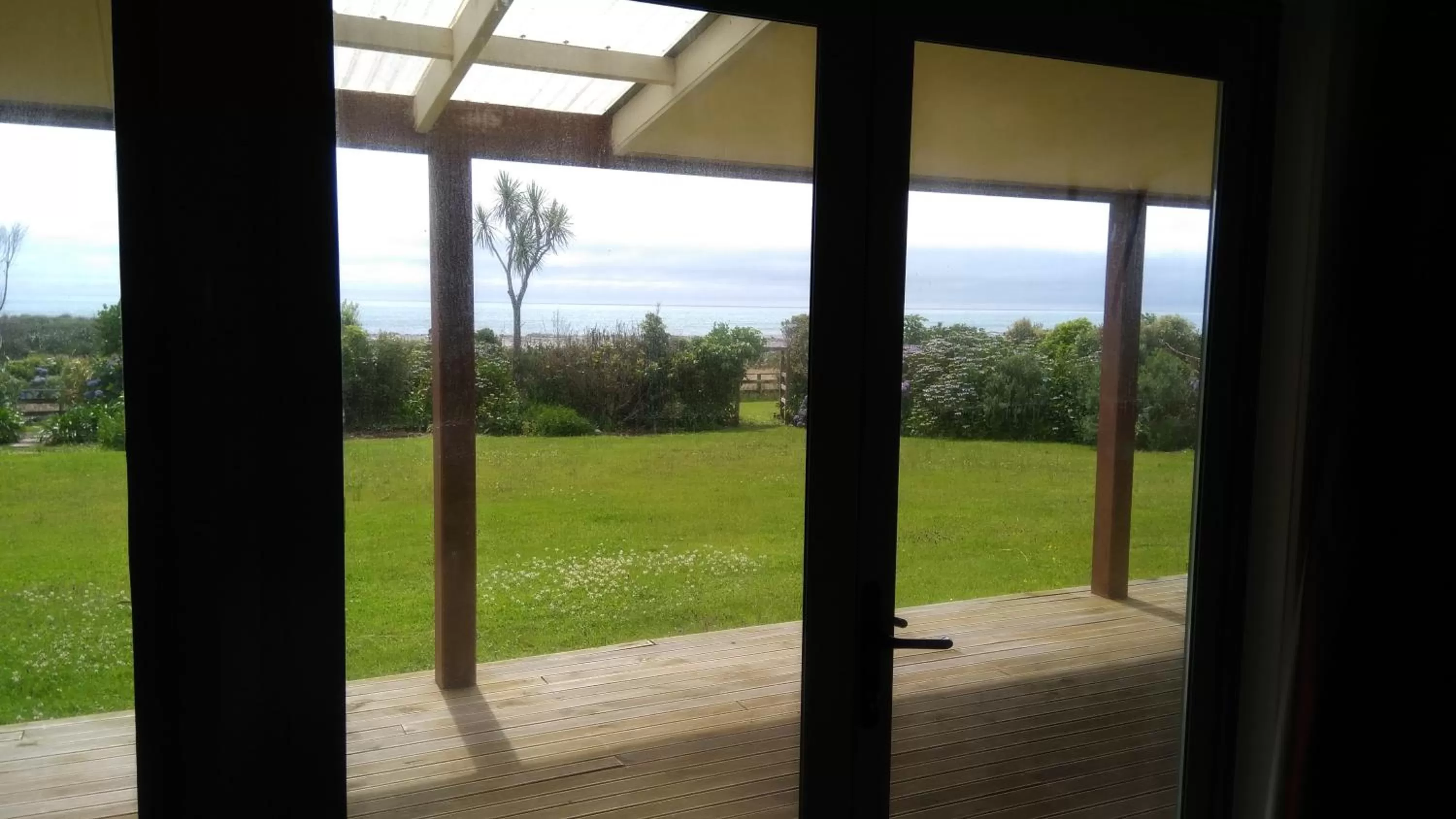 Garden view in Awatuna Sunset Lodge