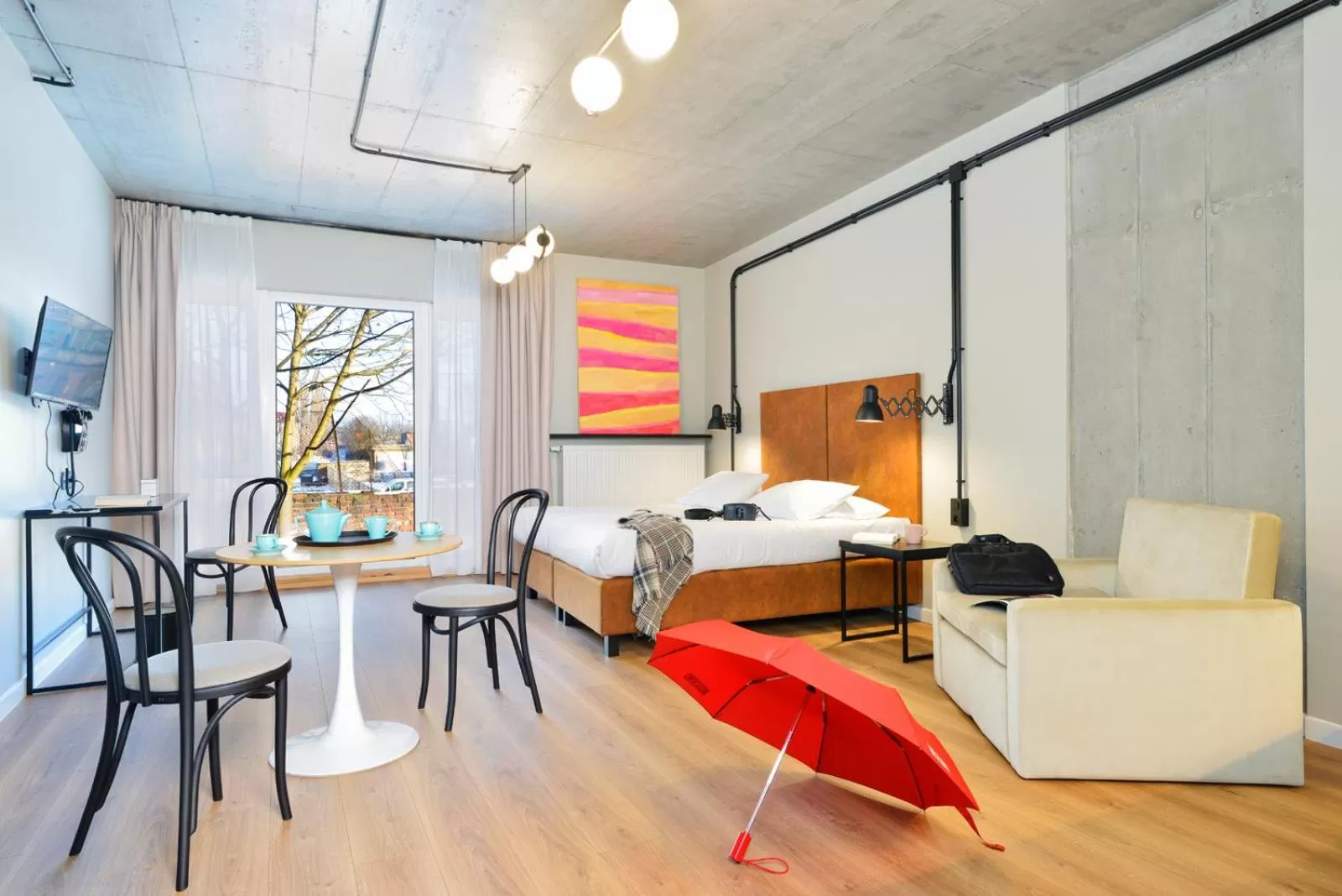 Communal lounge/ TV room in ARCHE Dwór Uphagena Gdańsk