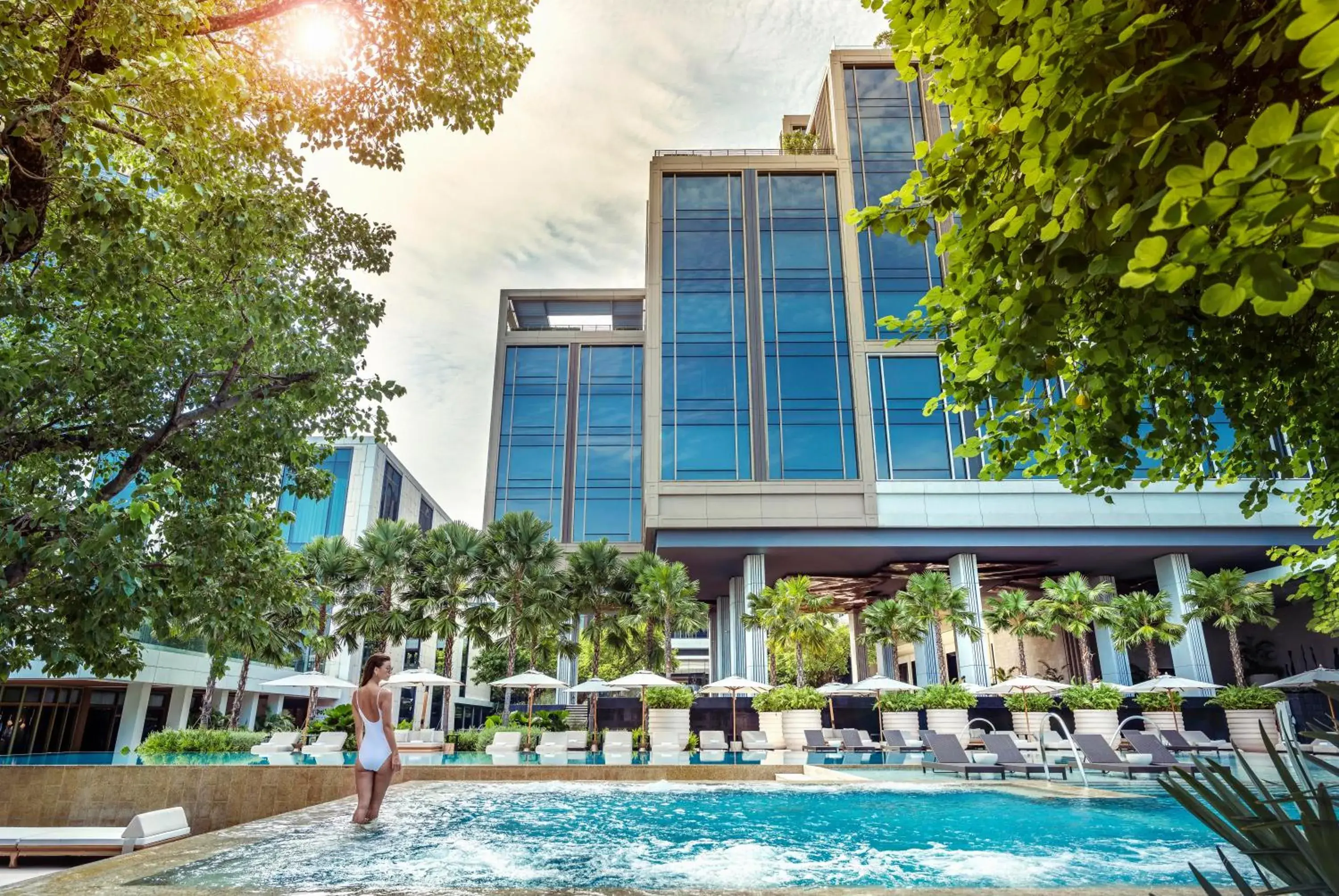Property Building in Four Seasons Hotel Bangkok at Chao Phraya River