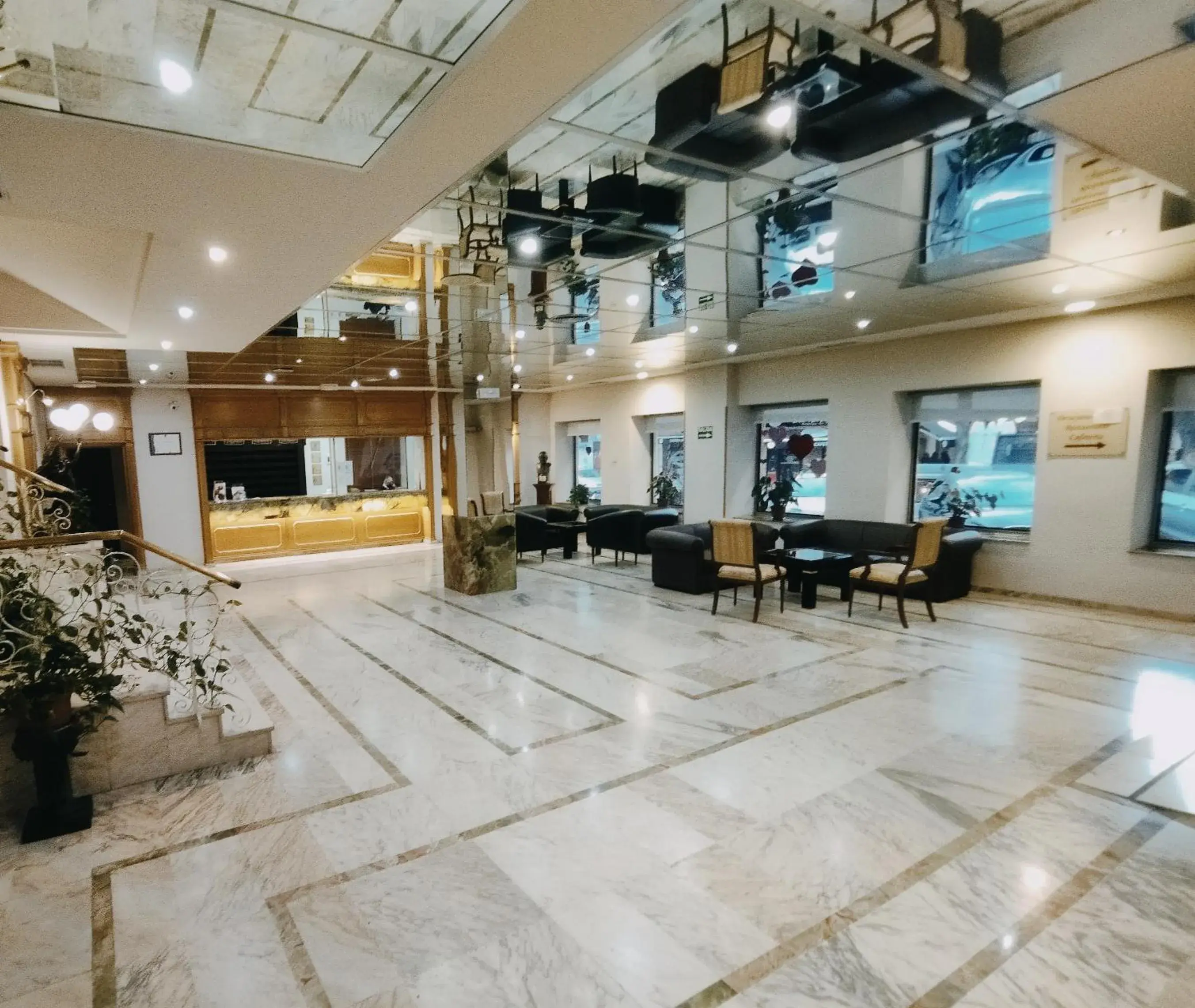 Lobby or reception in Hotel Santa Cecilia