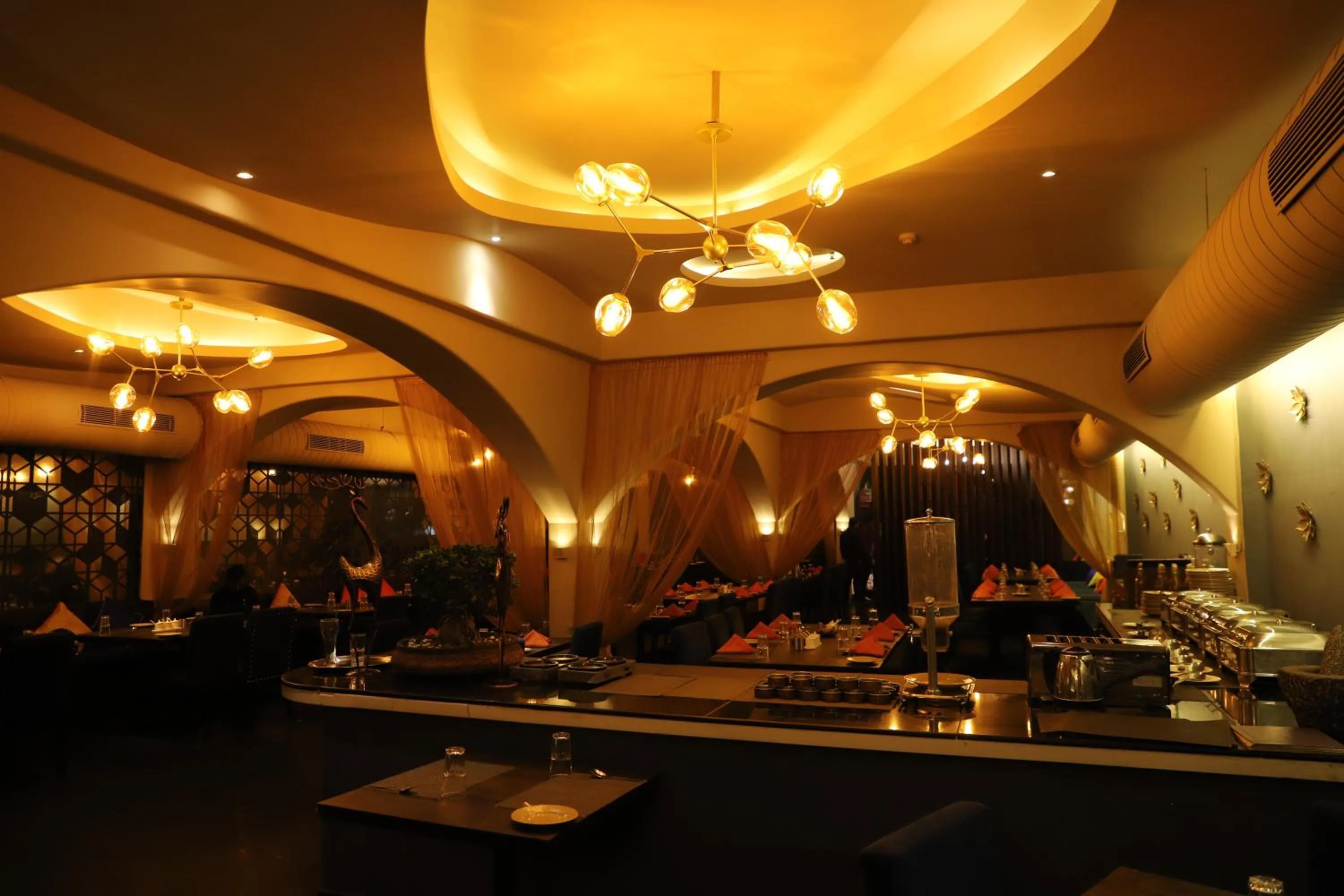 Restaurant/places to eat in The Purple Leaf Hotels