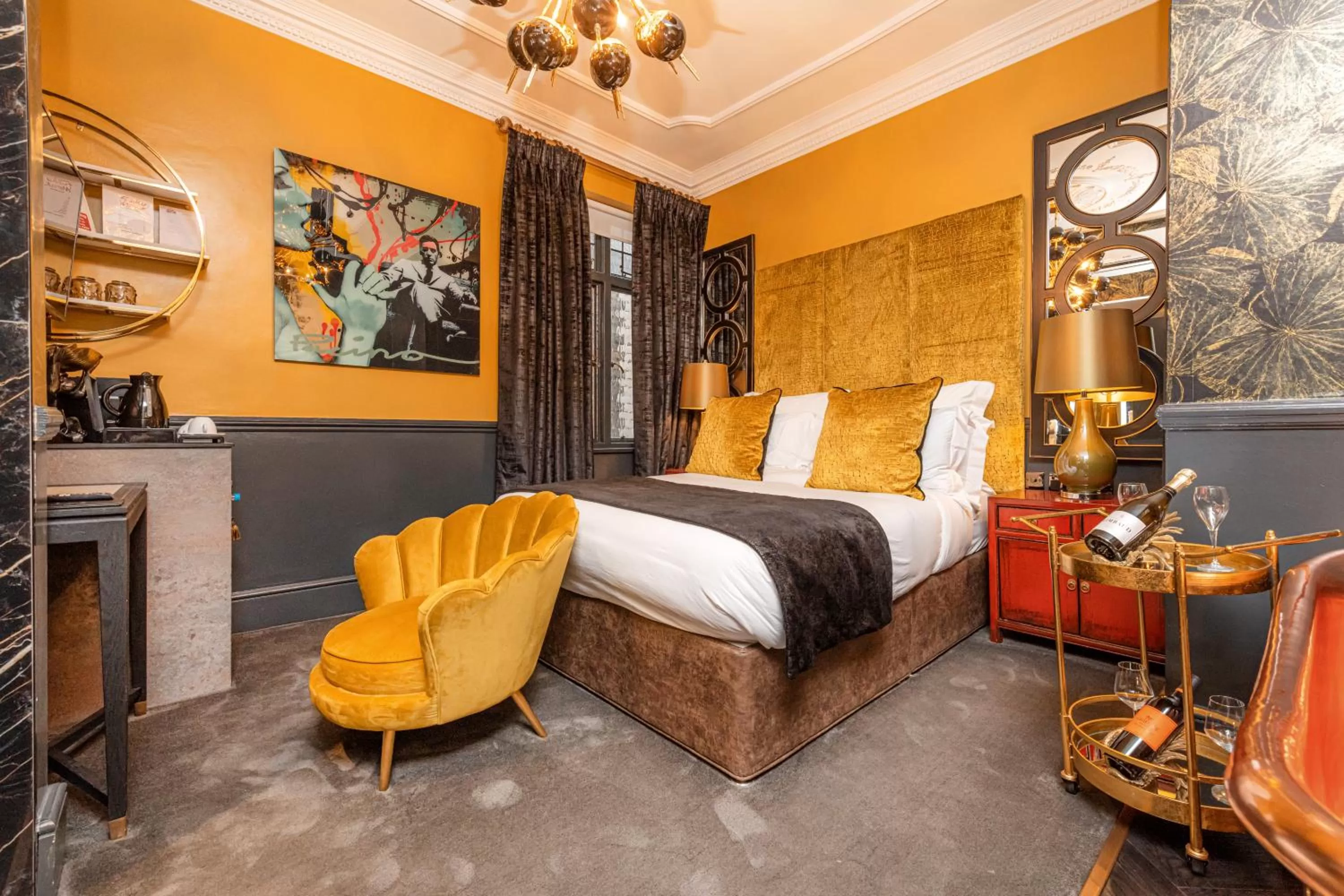 Bed in Funky Monk Hotel