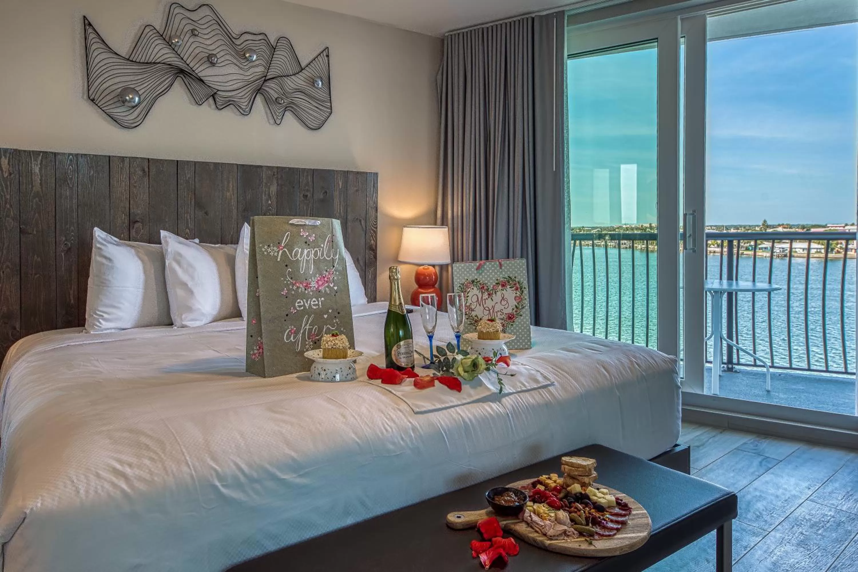 Bed in FUSION Resort Waterfront Suites