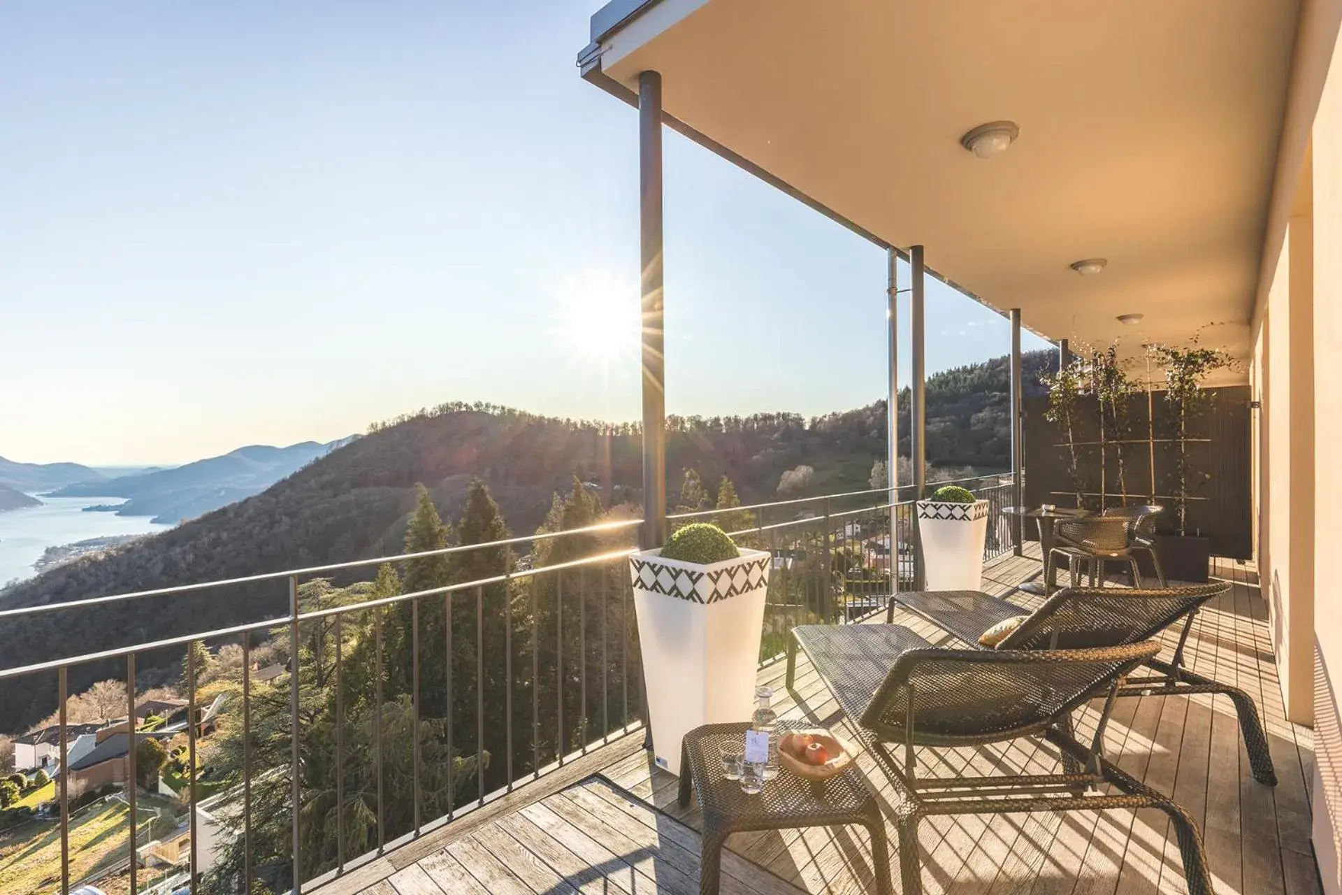 Balcony/Terrace in Kurhaus Cademario Hotel & DOT Spa - Ticino Hotels Group