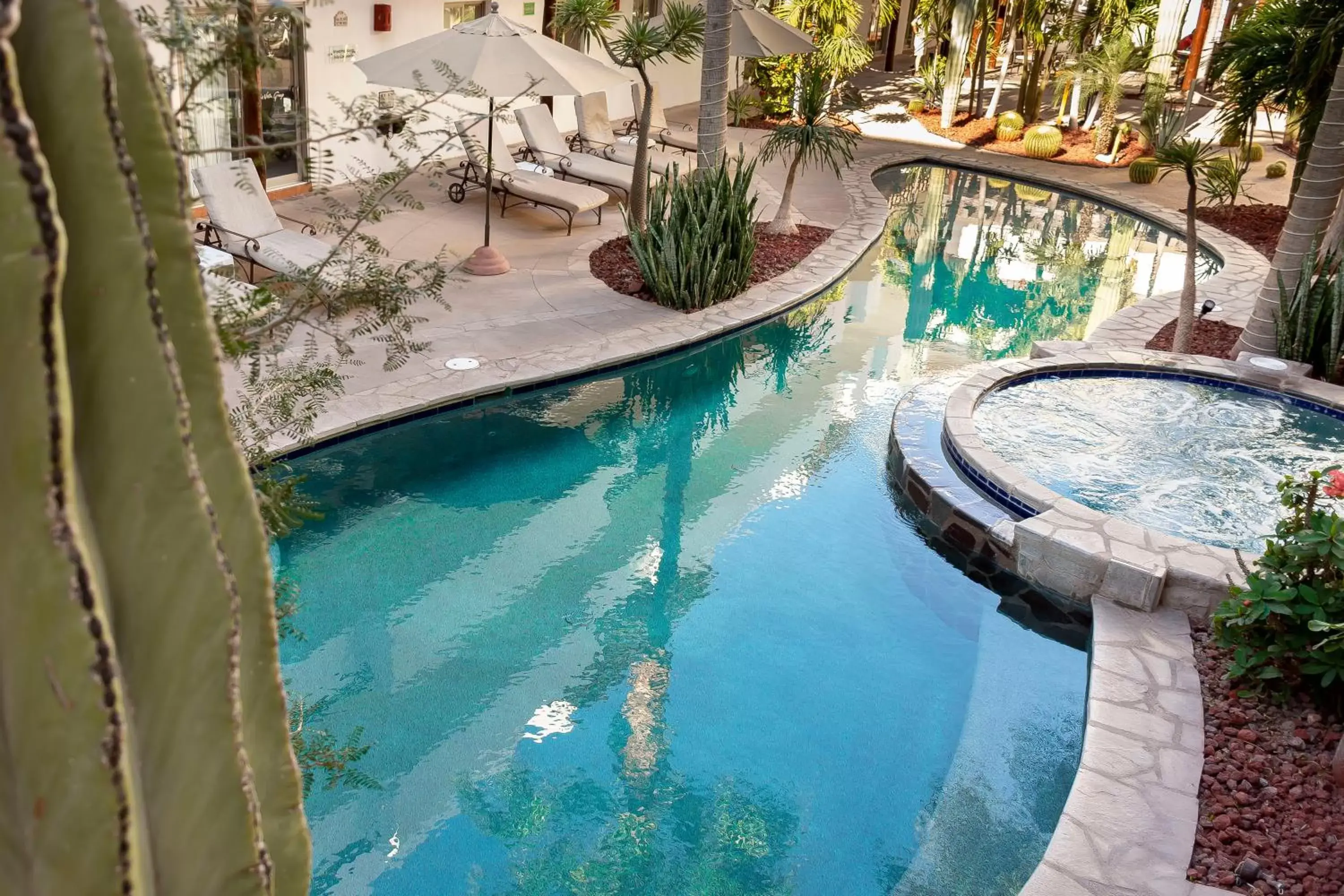 Swimming pool, Pool View in Hotel Santa Fe Loreto by Villa Group