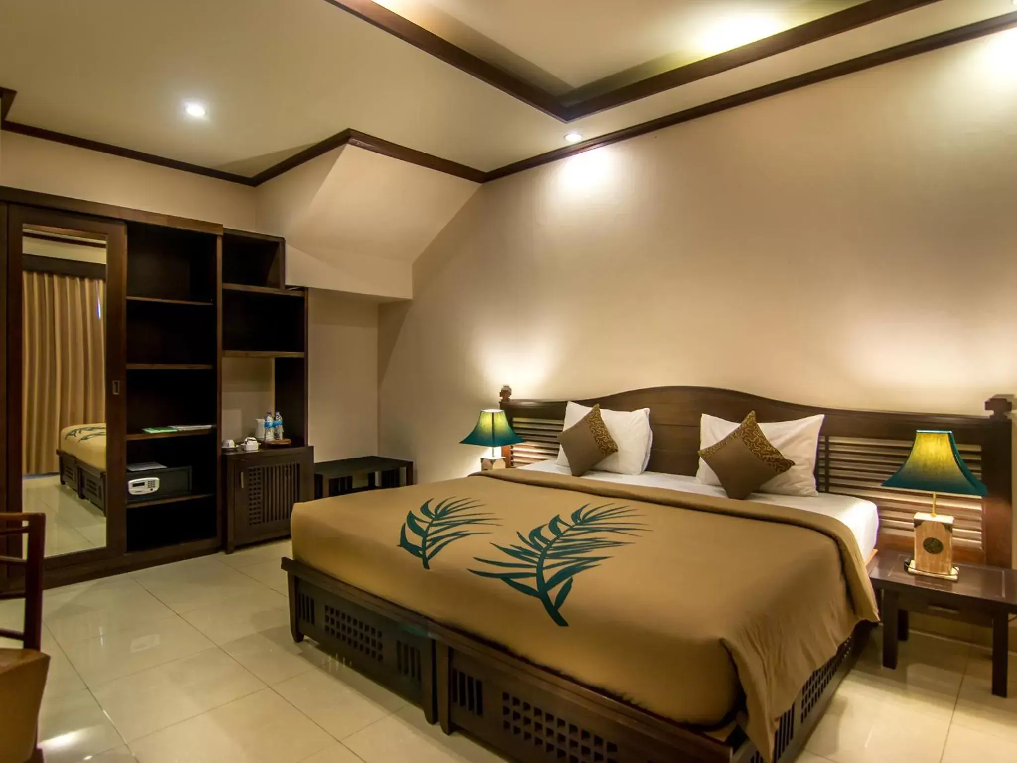 Bed in De Munut Balinese Resort