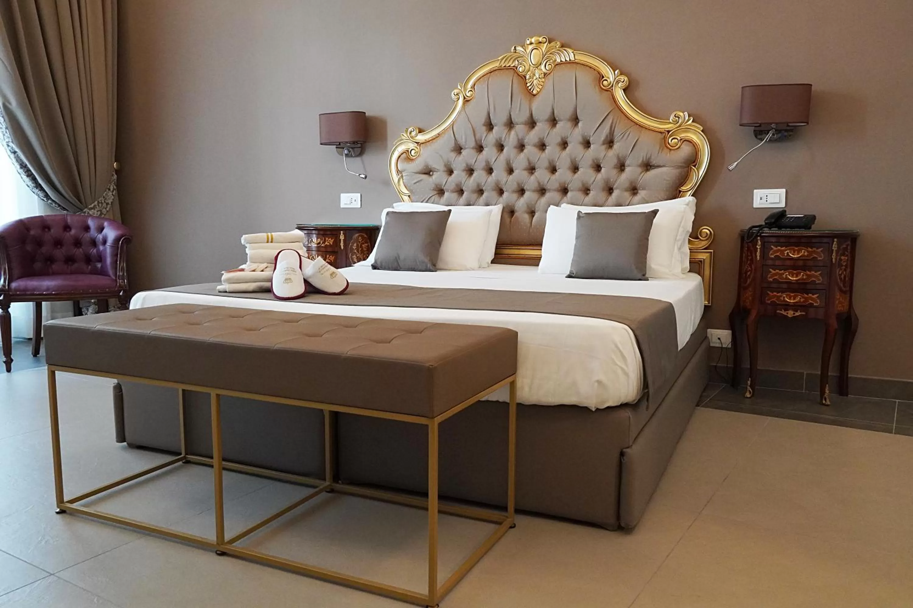 Bedroom, Bed in Hotel Art Resort Galleria Umberto