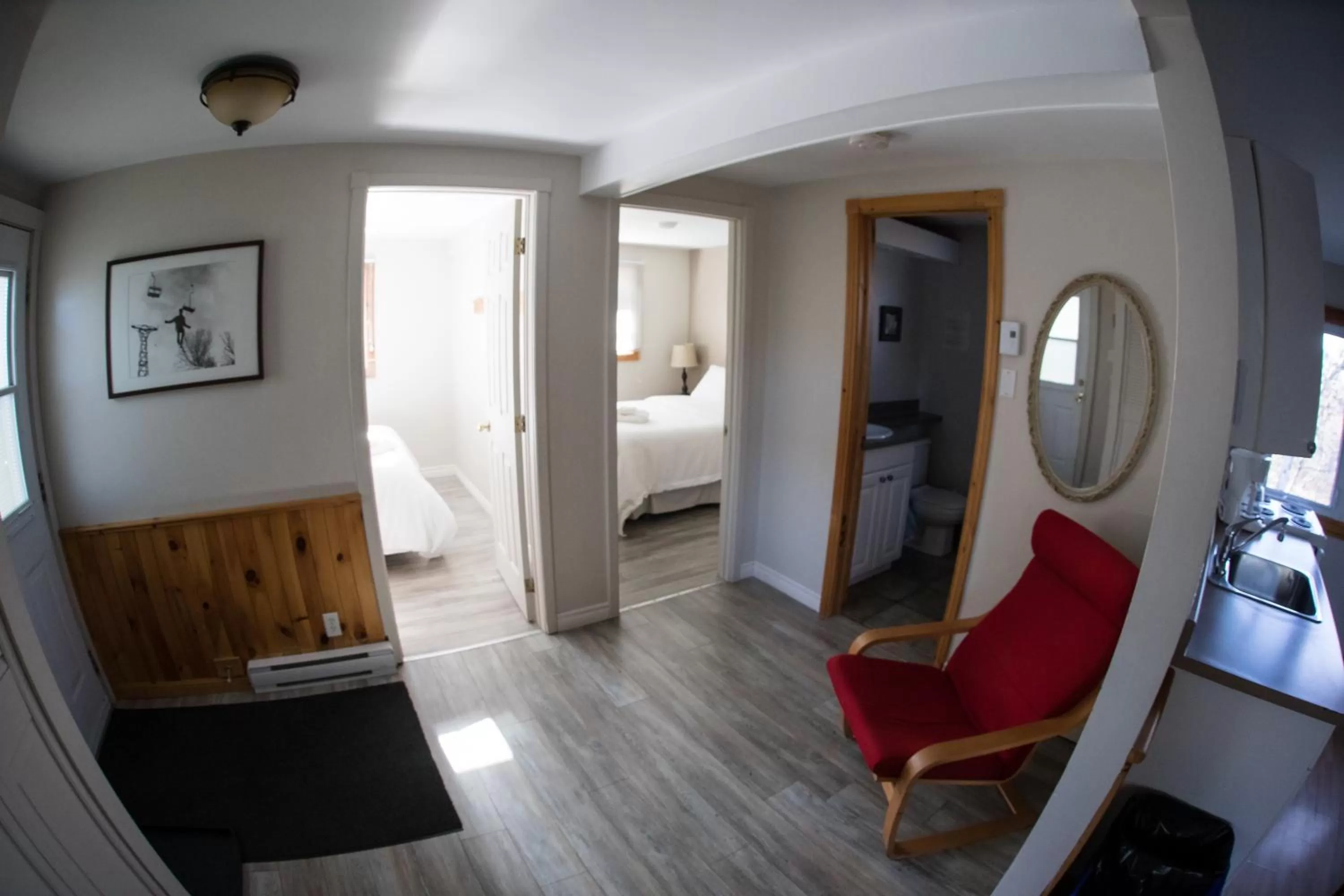 Seating Area in Le Montagnard, Auberge Hôtel & Chalets