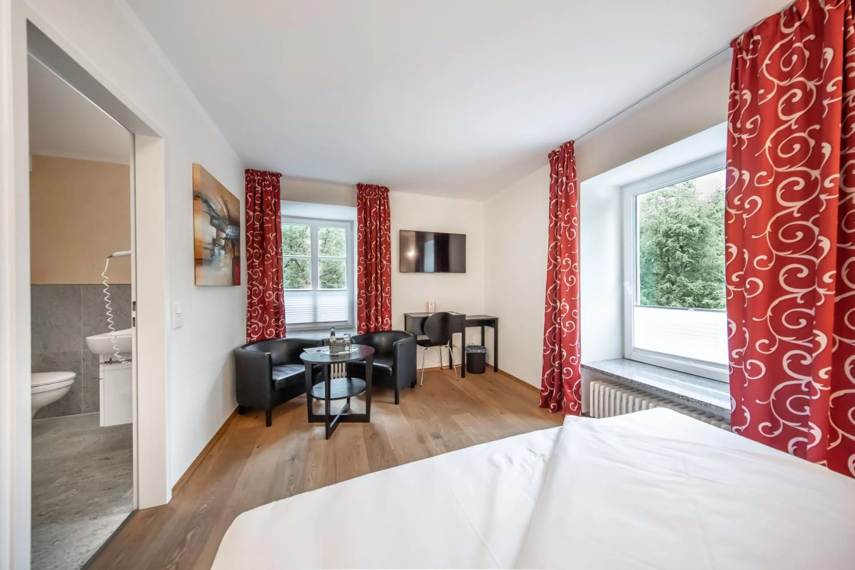 Living room, Bed in Die LÜ - Lüttelforster Mühle