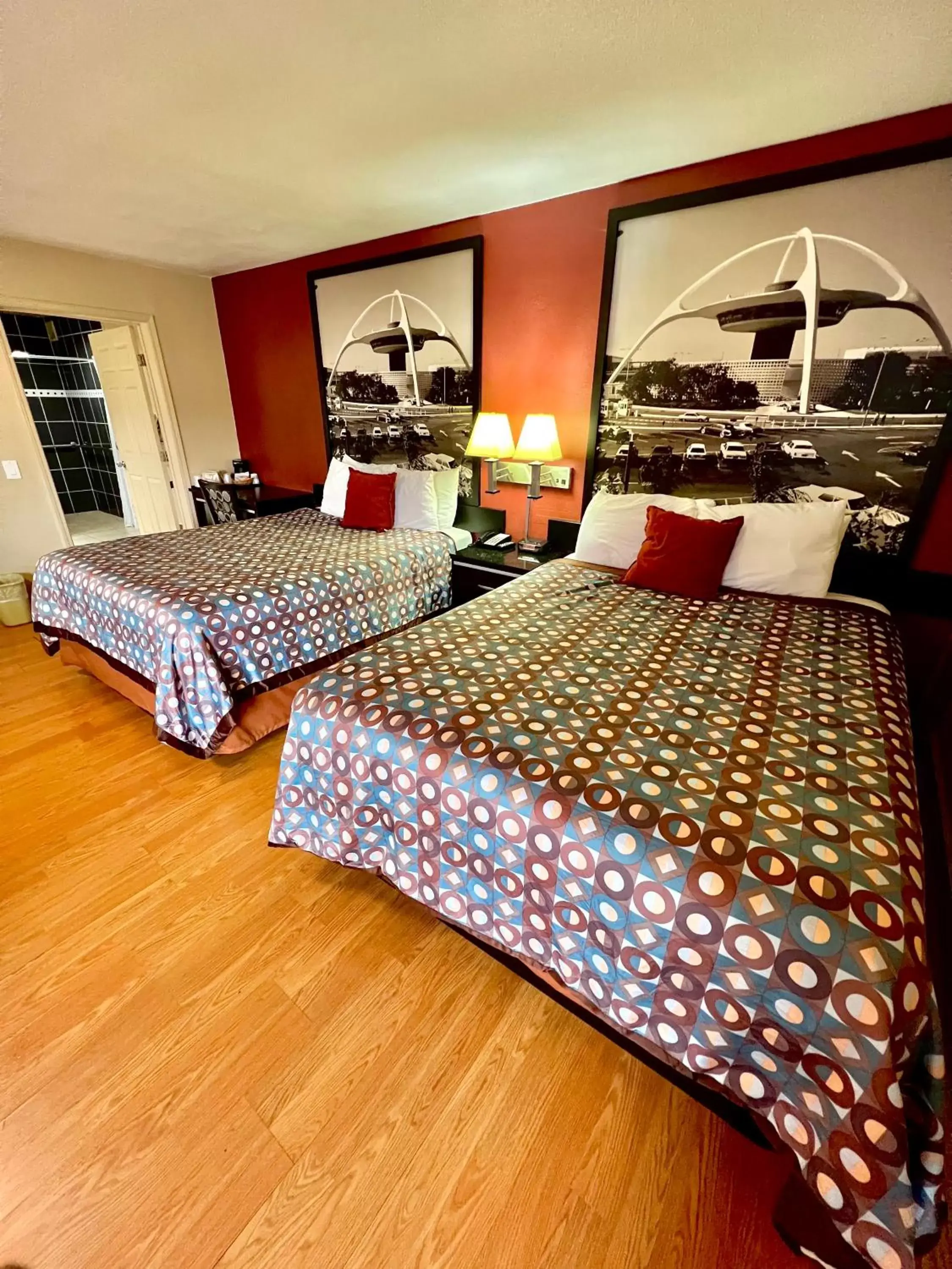 Bed in Super 8 by Wyndham Pasadena/LA Area