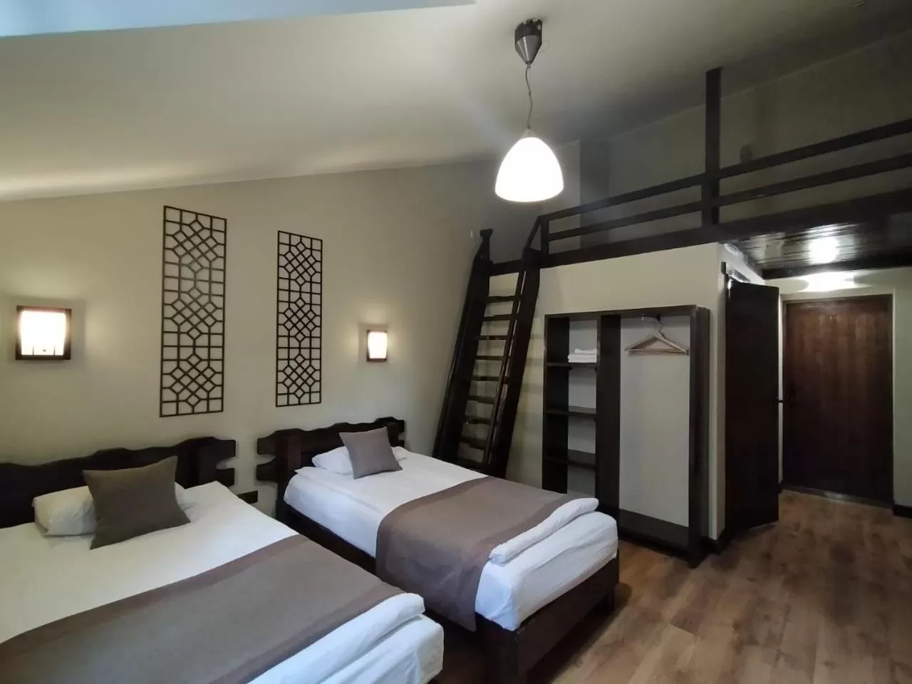 Bed in Saraishyq Hotel