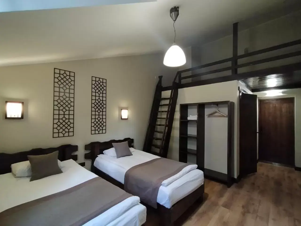 Bed in Saraishyq Hotel