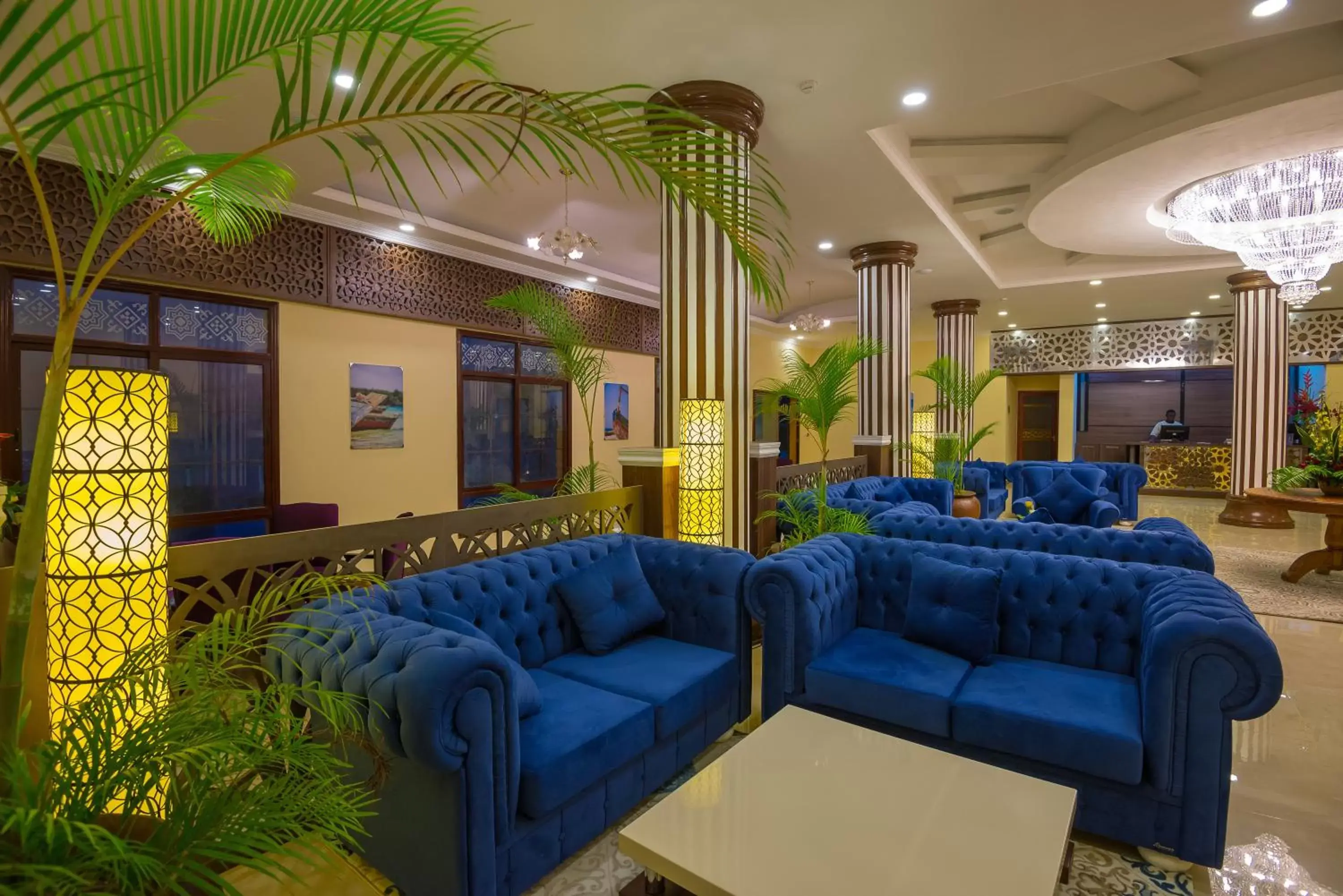 Lobby or reception, Lounge/Bar in Golden Tulip Zanzibar Resort