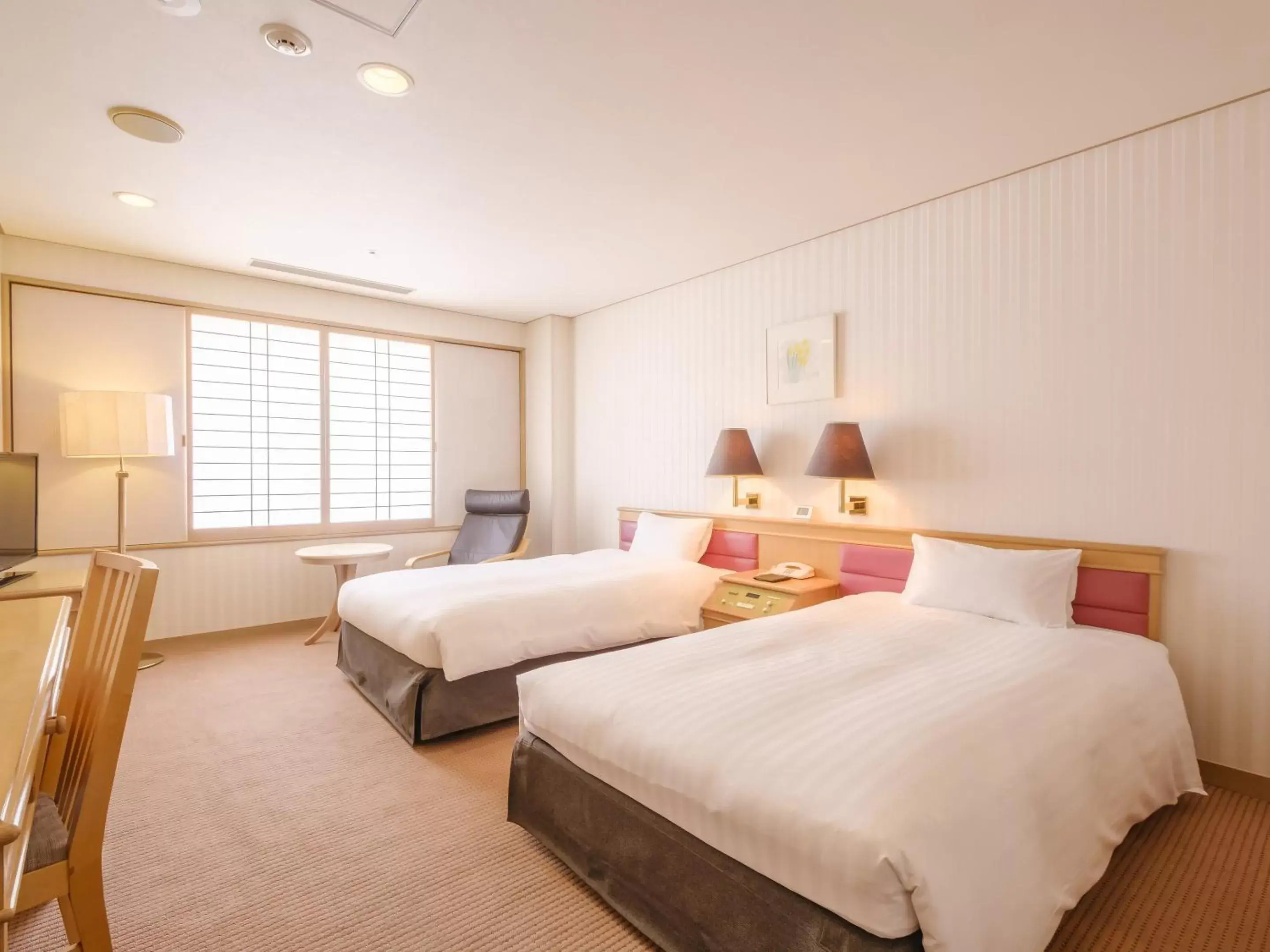 Bed in Rihga Hotel Zest Takamatsu
