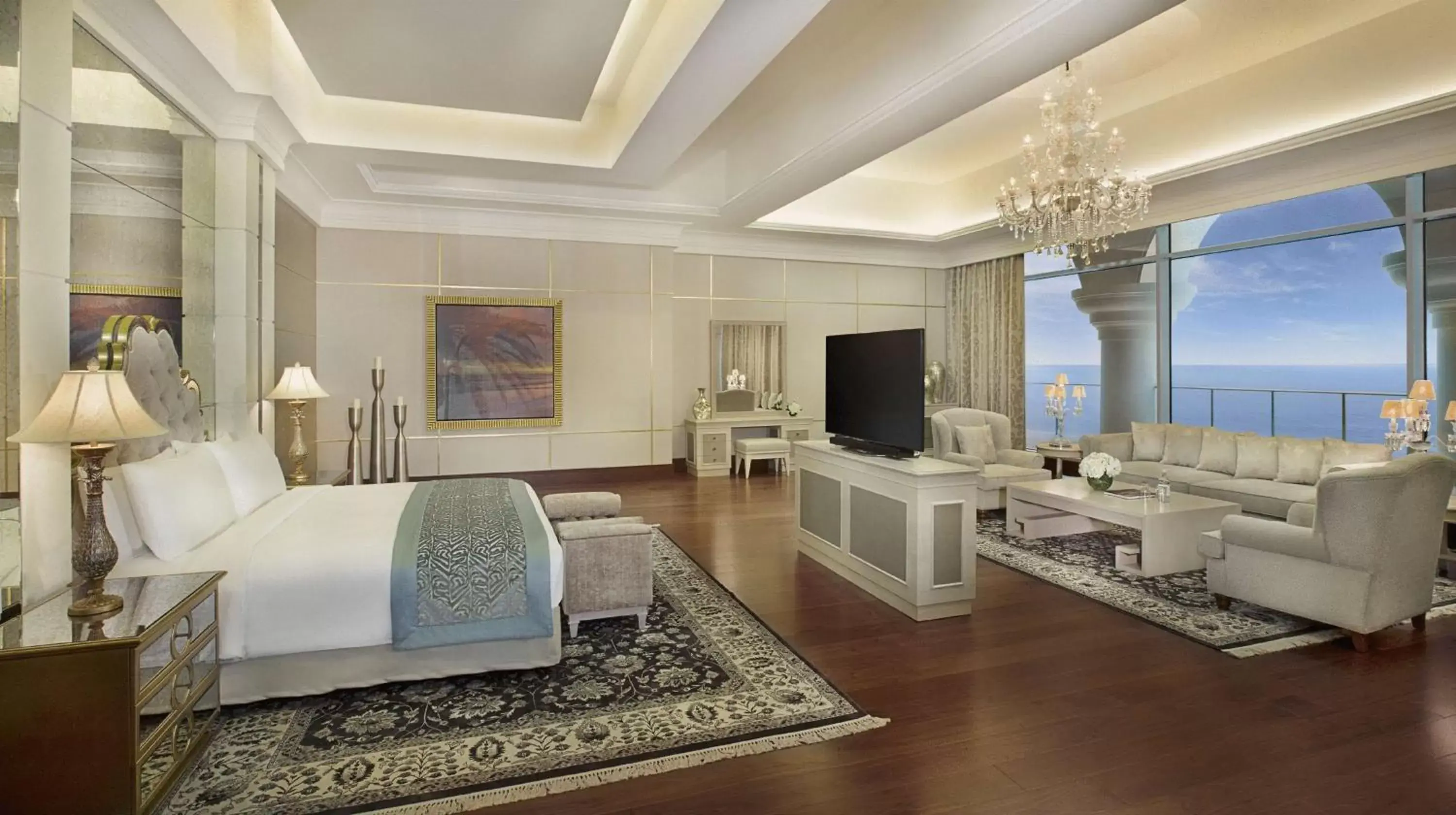 Living room, Seating Area in Waldorf Astoria Dubai Palm Jumeirah