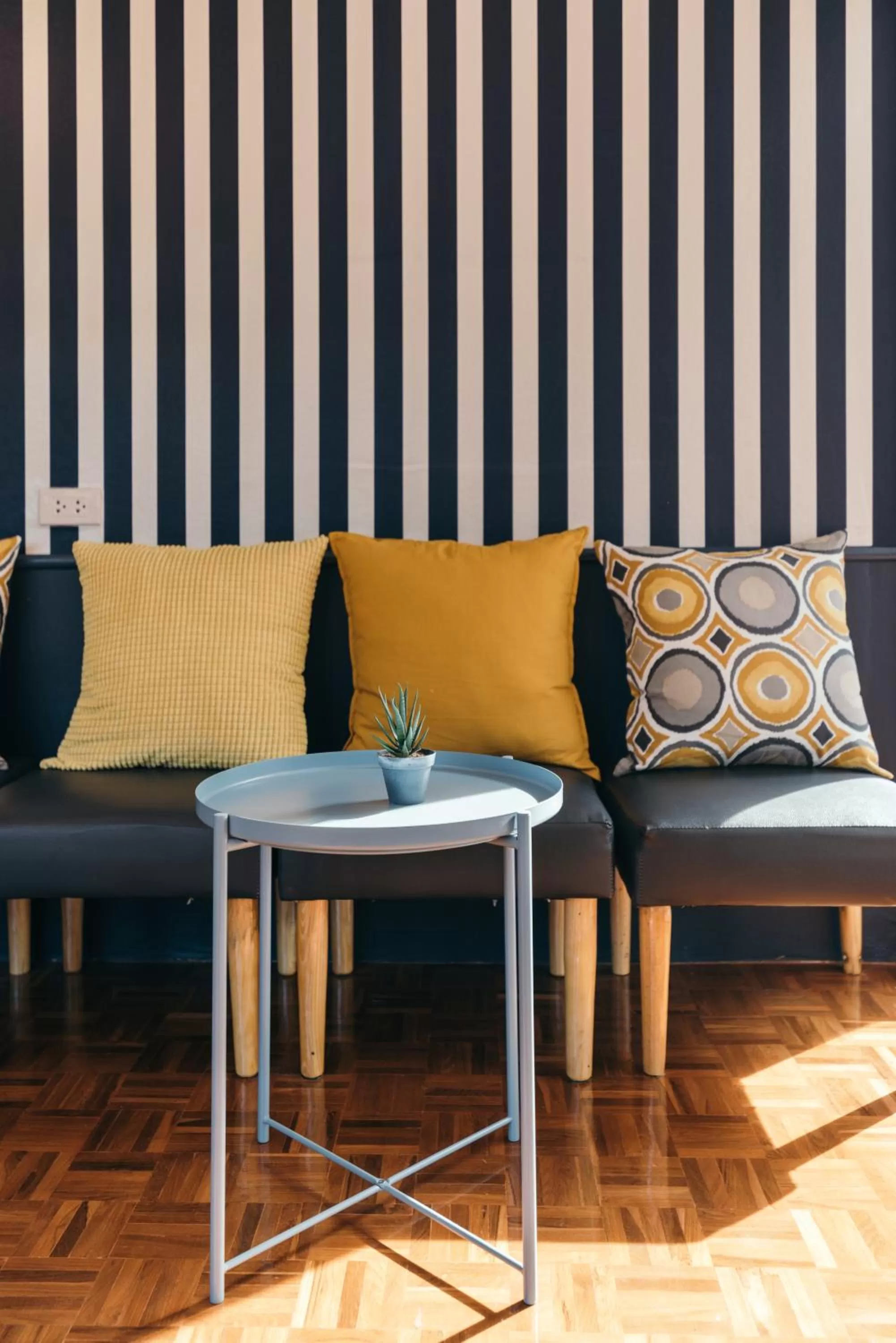 Seating area in The Mellow Pillow Hotel @ Chiang Mai Gate