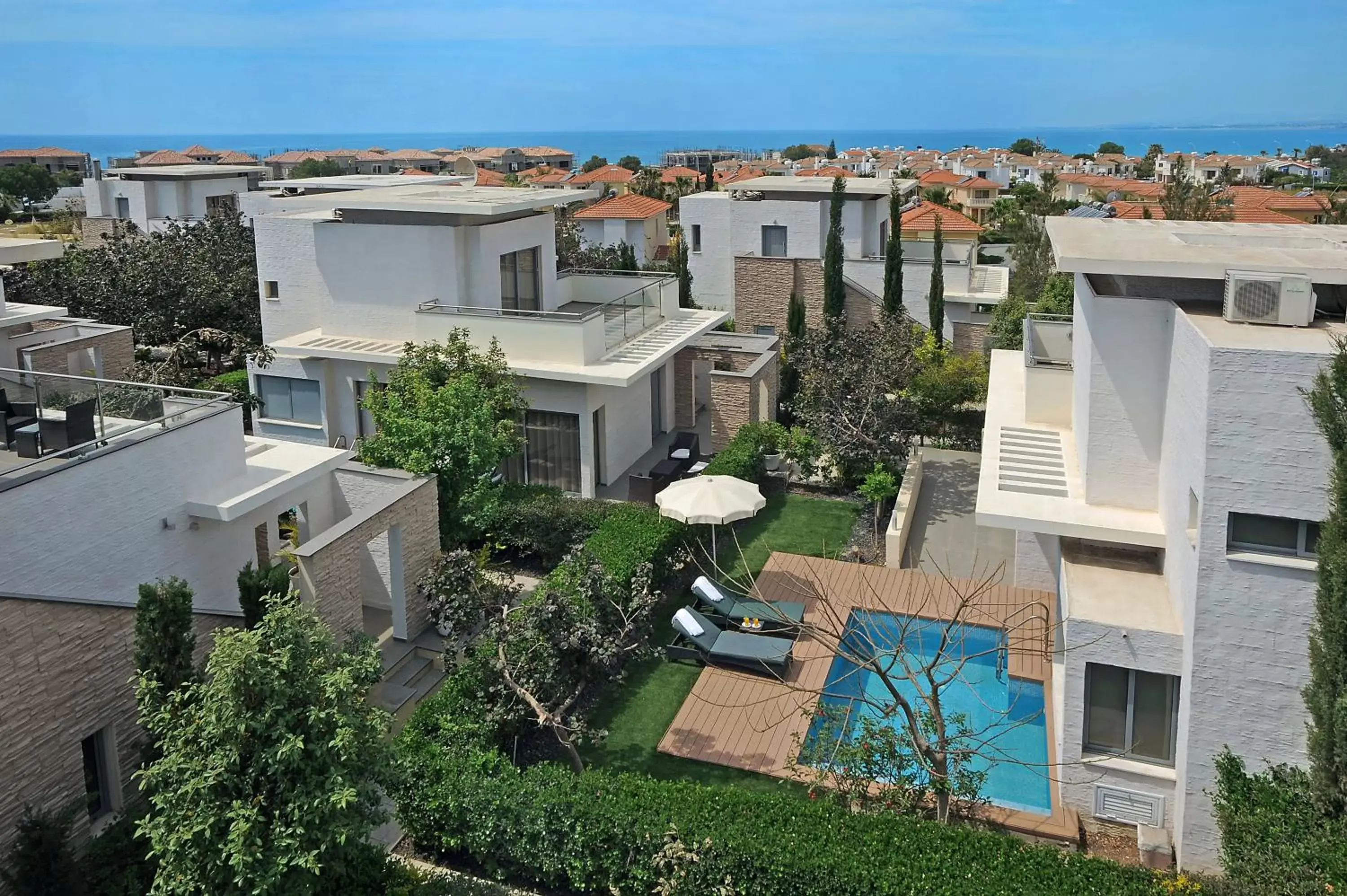 View (from property/room), Pool View in E-Hotel Larnaca Resort & Spa