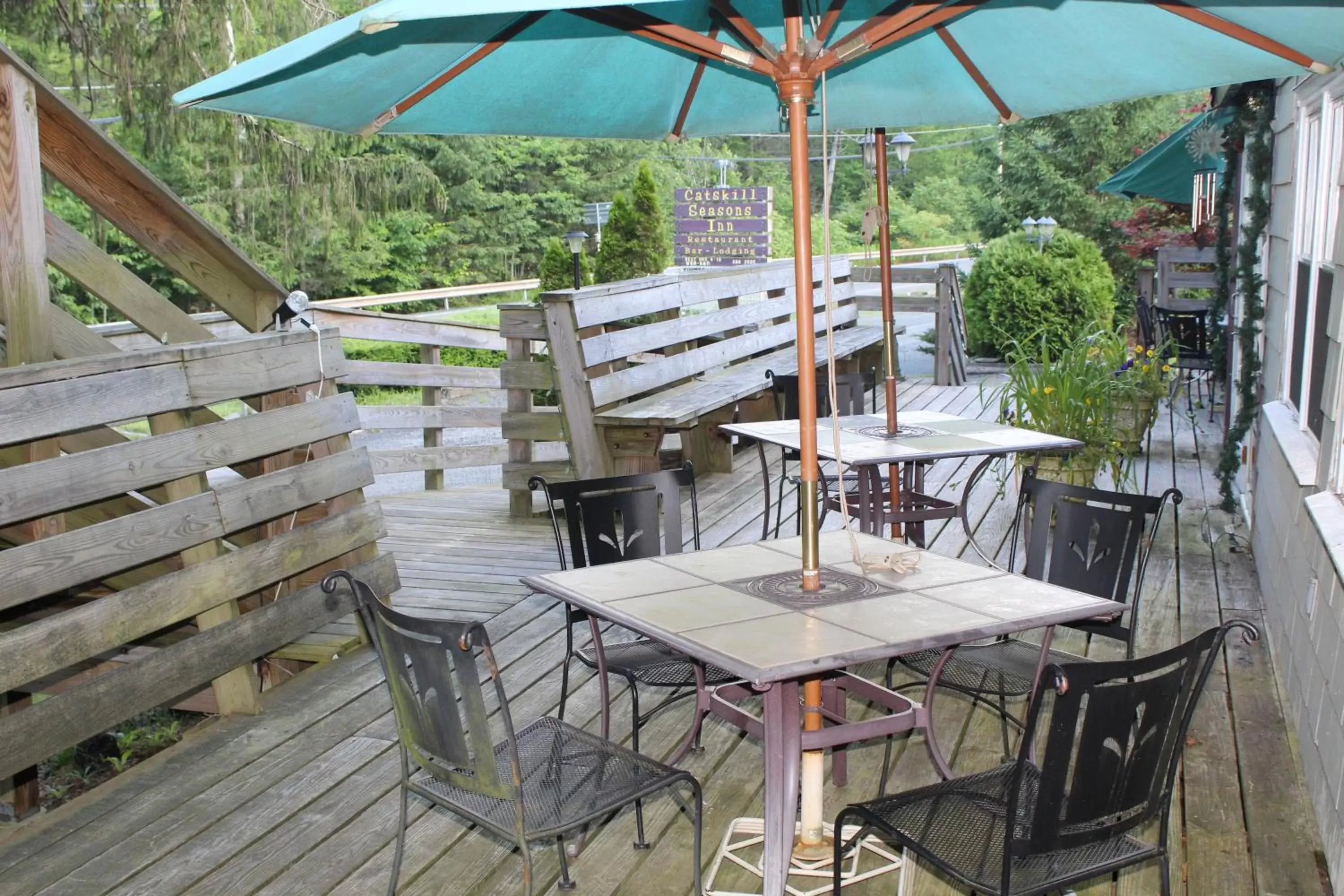 Patio in Catskill Seasons Inn