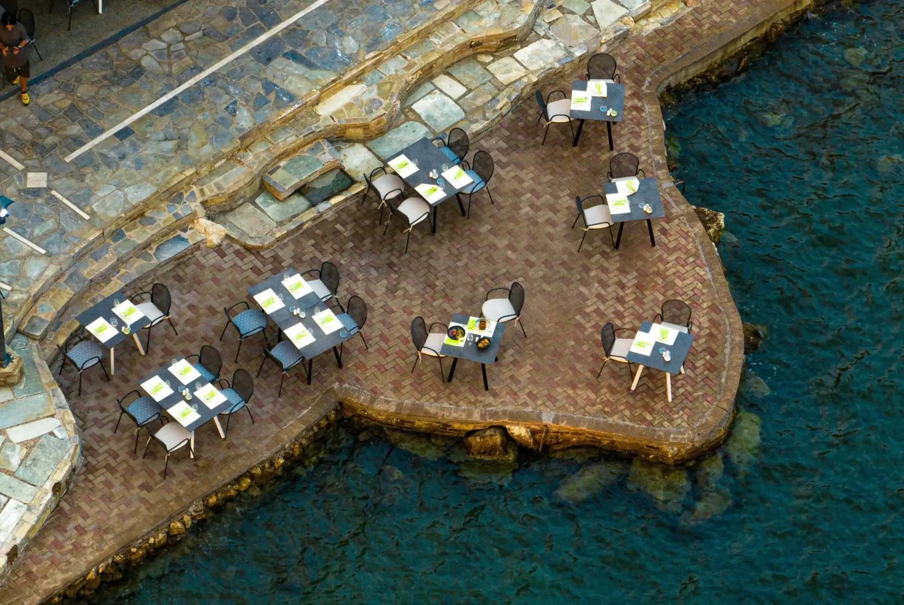 Restaurant/places to eat, Bird's-eye View in Ramada Loutraki Poseidon Resort
