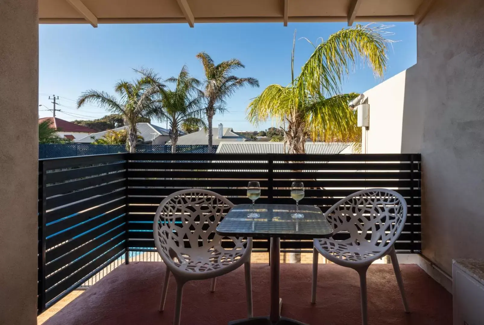 Garden view, Balcony/Terrace in Sails Geraldton Accommodation
