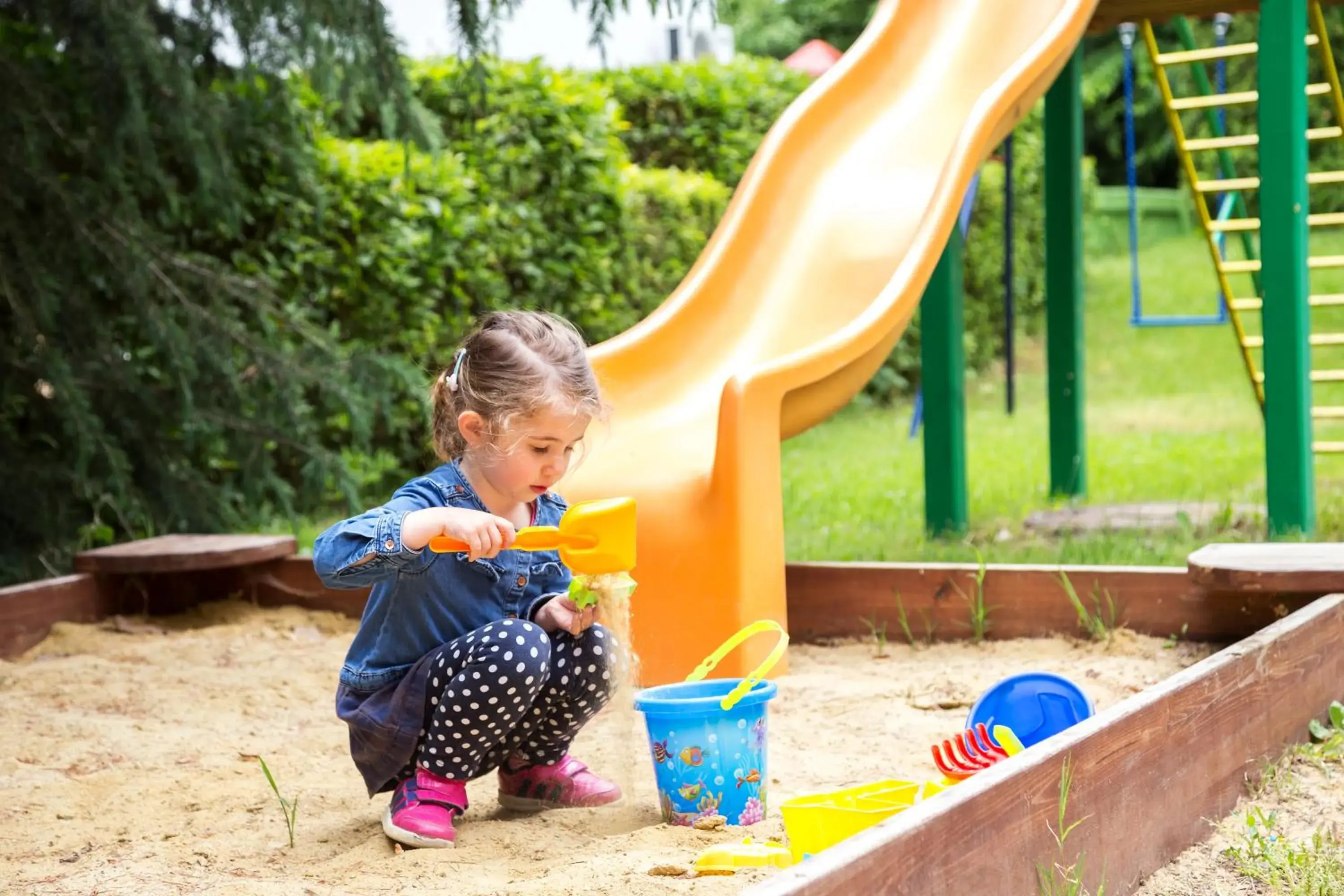 Children play ground, Children in Ljuljak Hotel