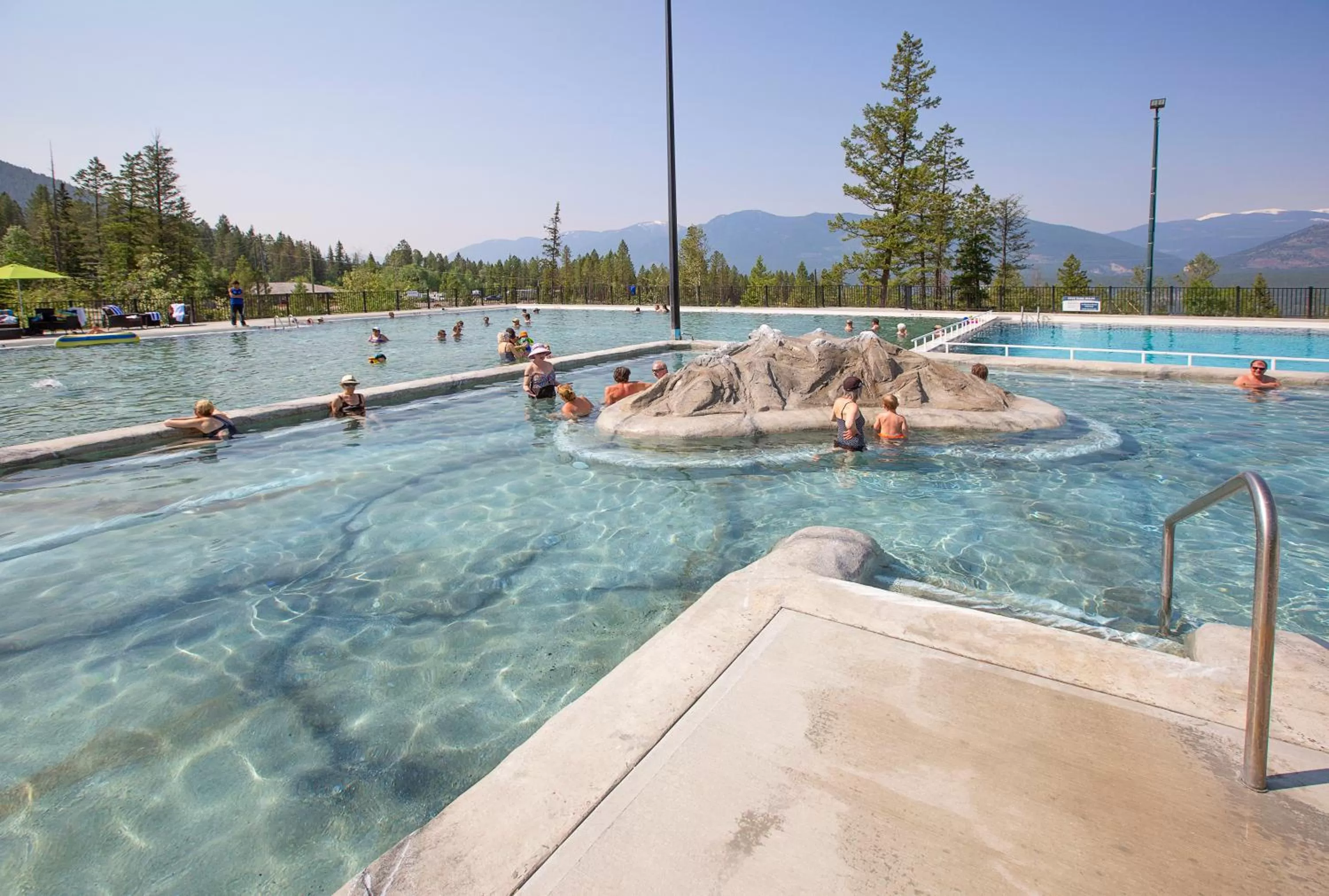 Swimming pool in Fairmont Hot Springs Resort