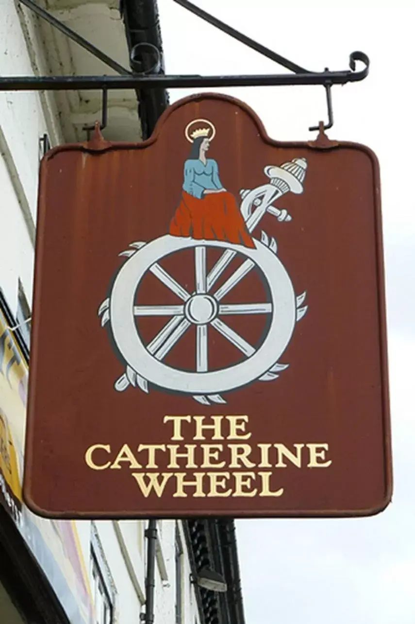 Decorative detail, Property Logo/Sign in The Catherine Wheel Wetherspoon Hotel
