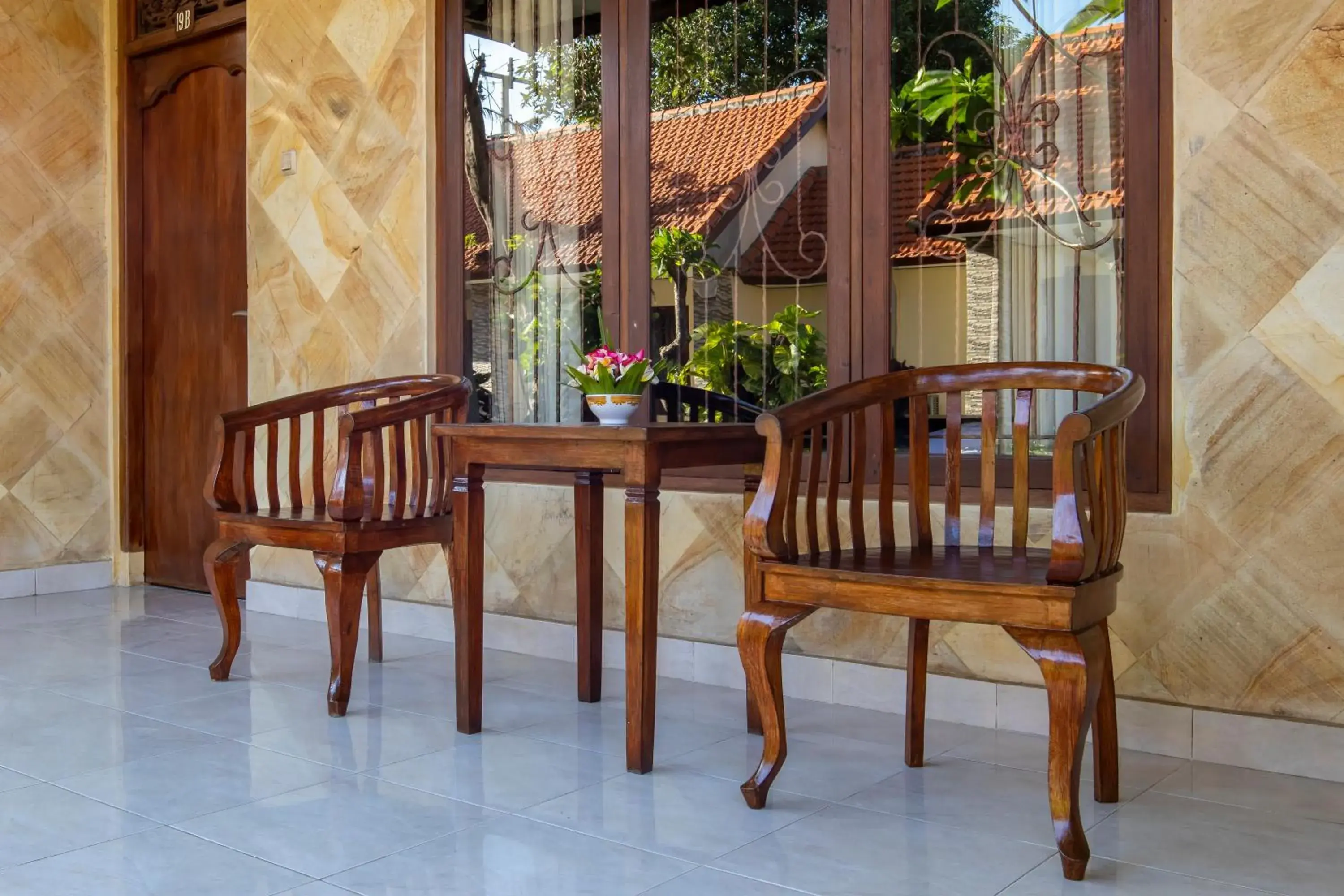 Seating area in Suriwathi Hotel